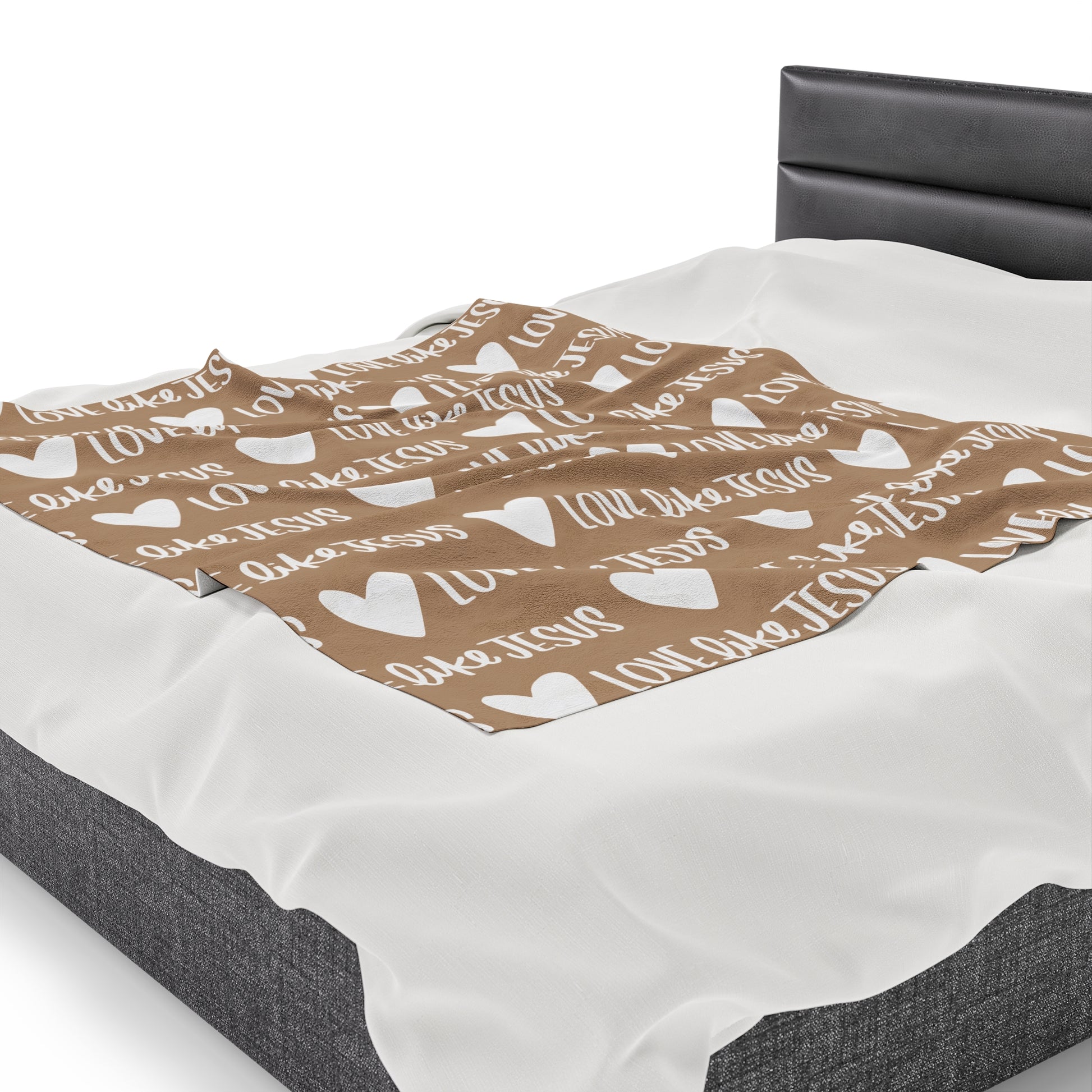 Love Like Jesus Beige Blanket - Friends of the Faith