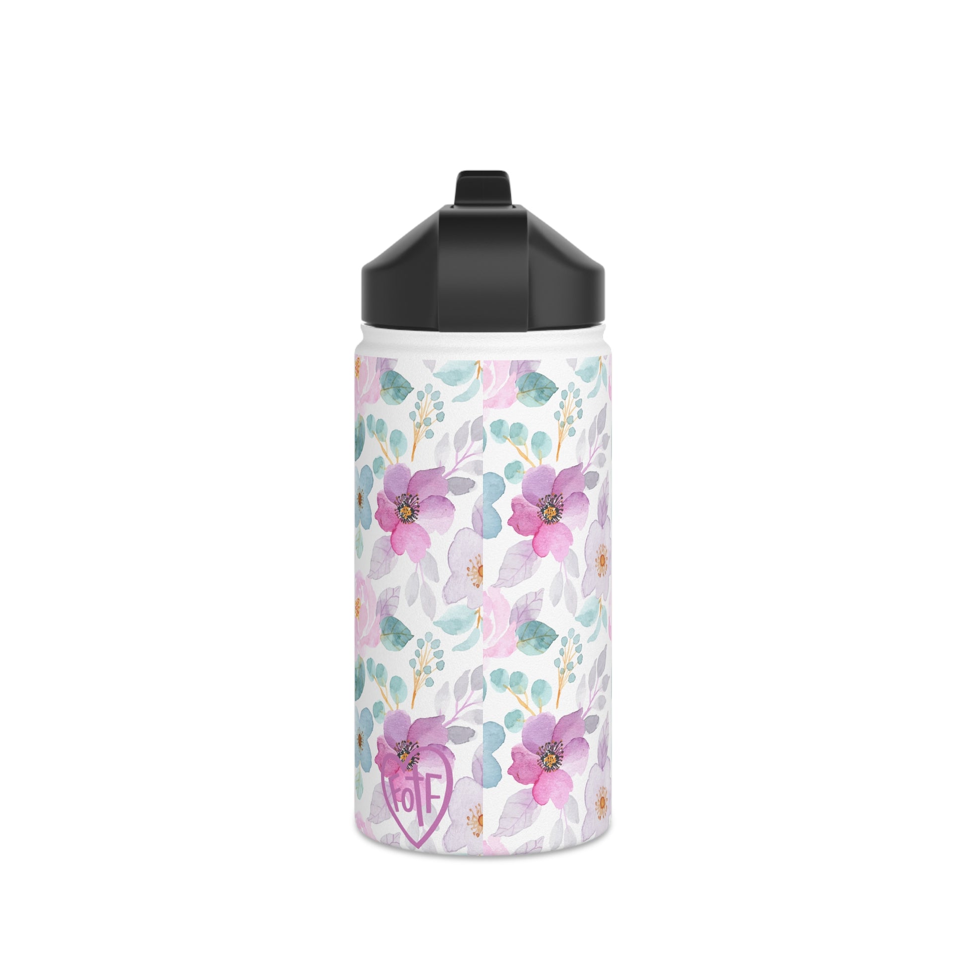 Floral Child of God Stainless Steel Water Bottle - Friends of the Faith