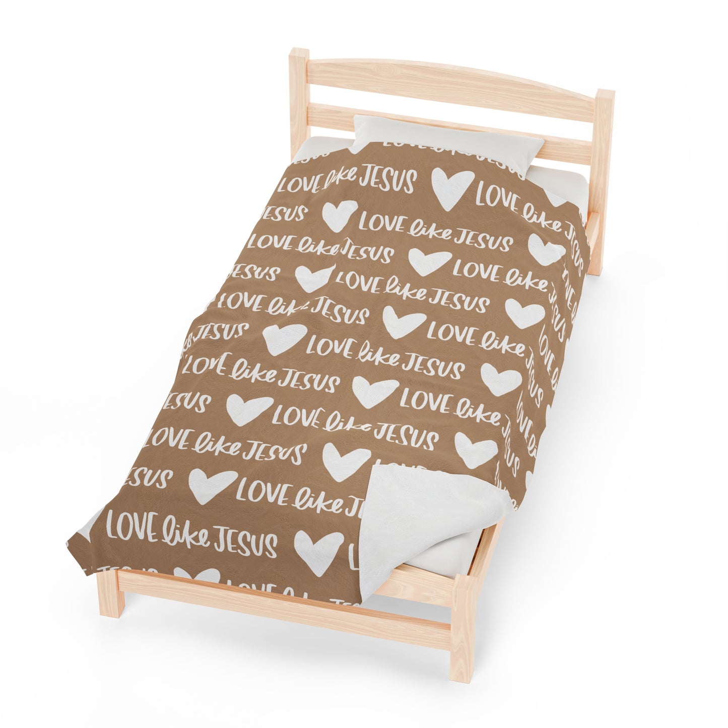 Love Like Jesus Beige Blanket - Friends of the Faith