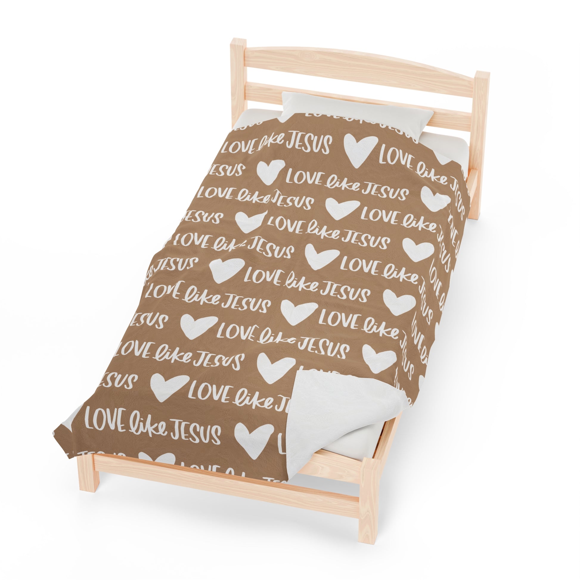 Love Like Jesus Beige Blanket - Friends of the Faith