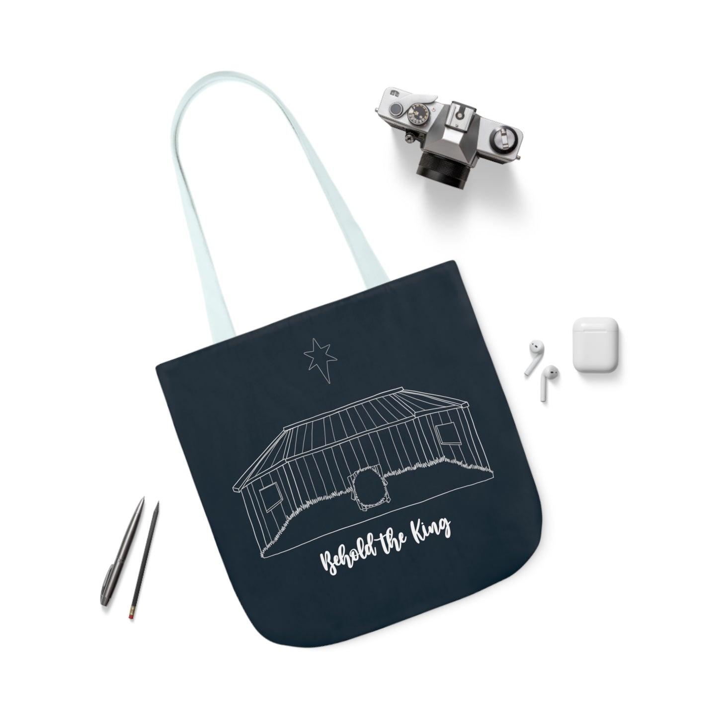 Behold the King Canvas Tote Bag