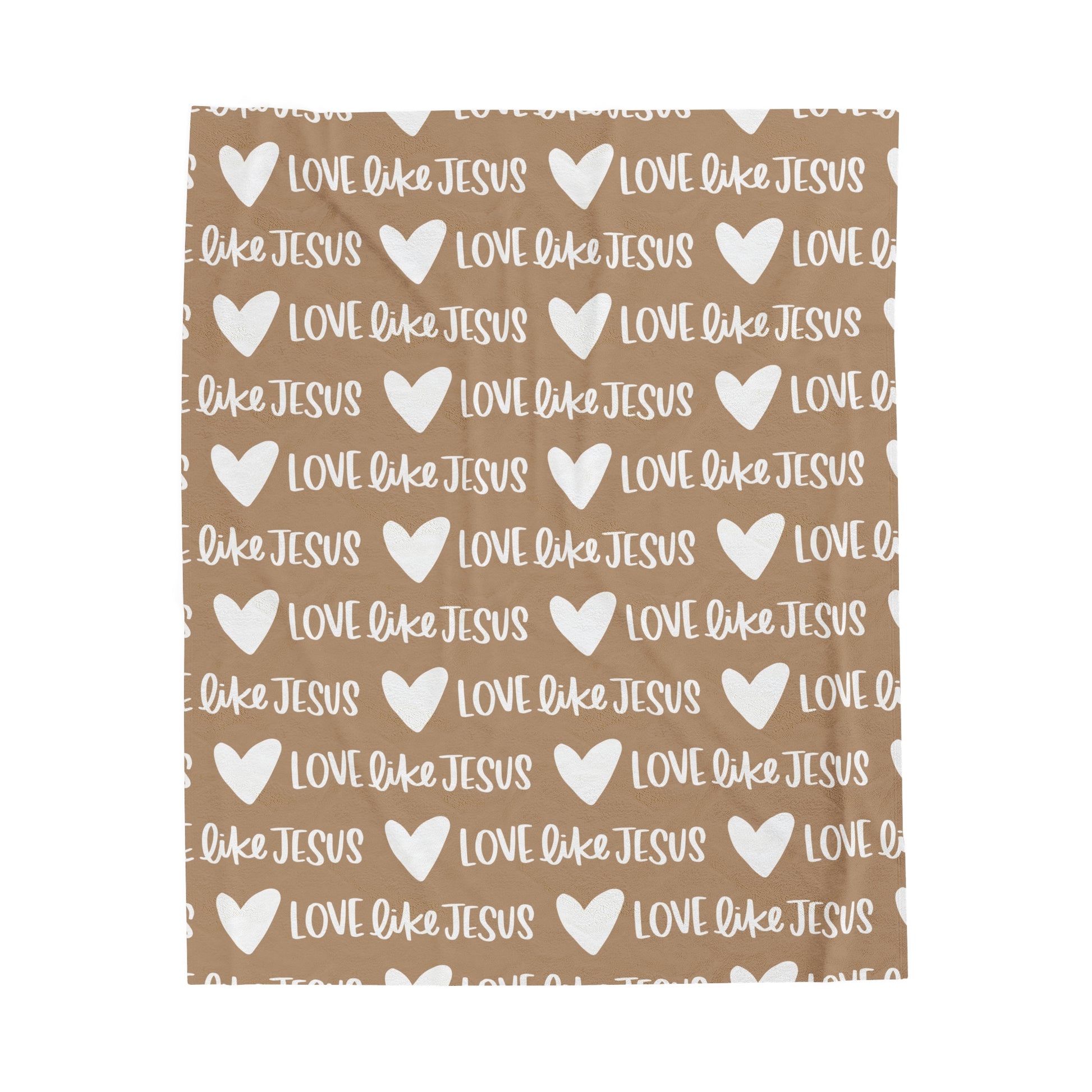 Love Like Jesus Beige Blanket - Friends of the Faith