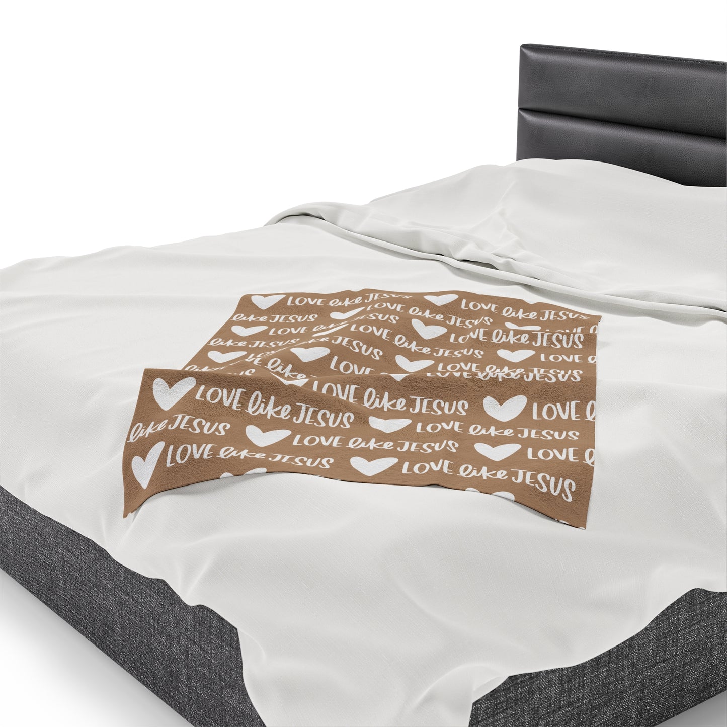 Love Like Jesus Beige Blanket - Friends of the Faith