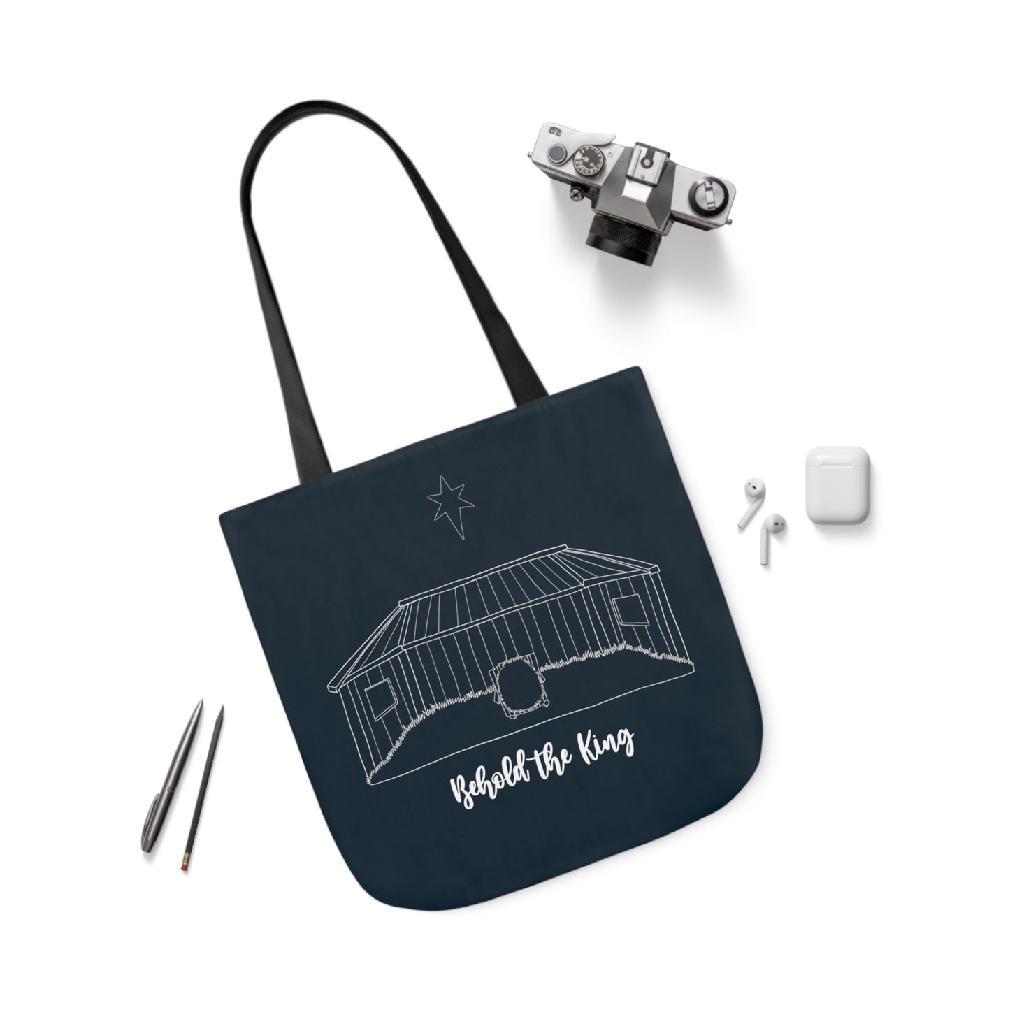 Behold the King Canvas Tote Bag