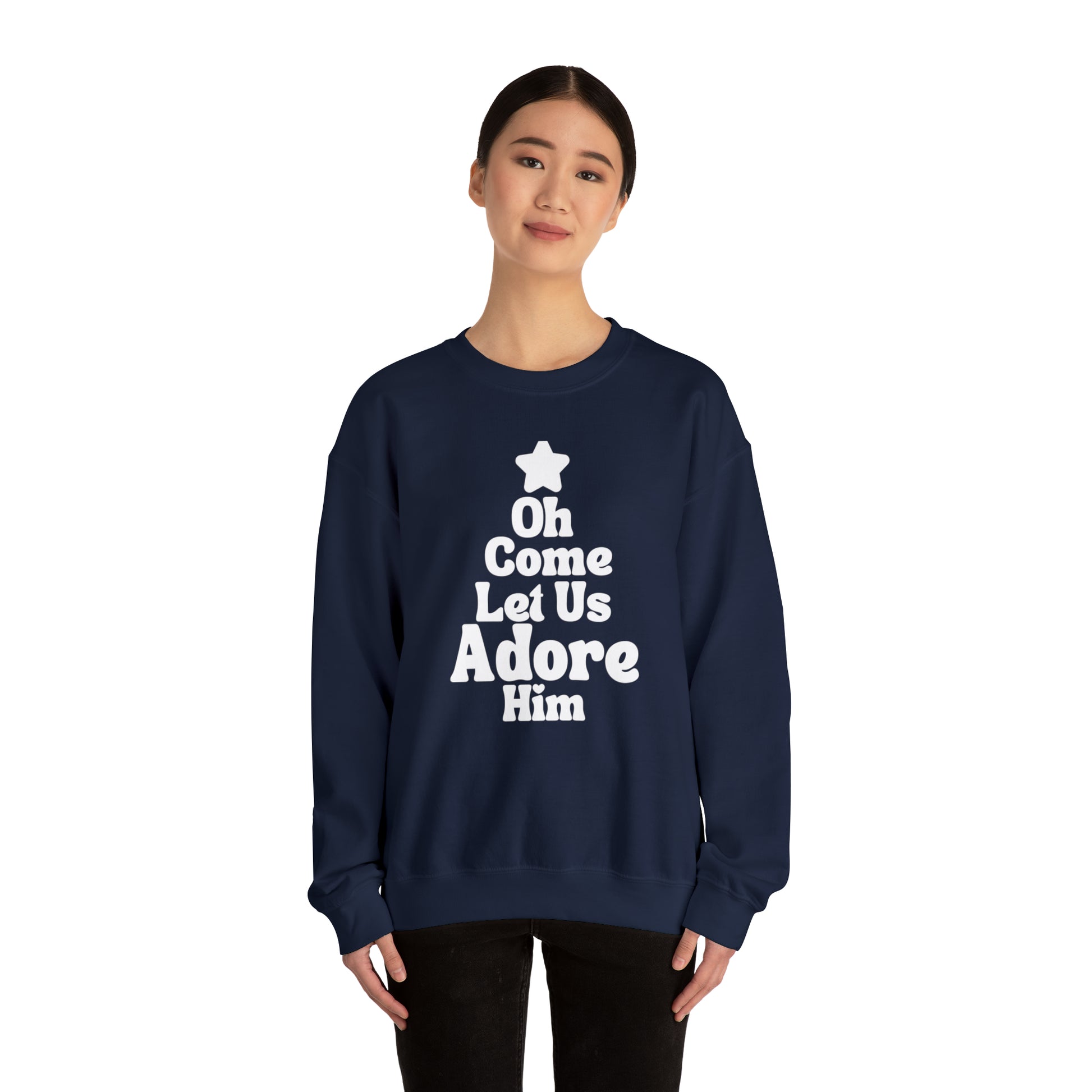 Oh Come Let Us Adore Him Sweatshirt - Friends of the Faith