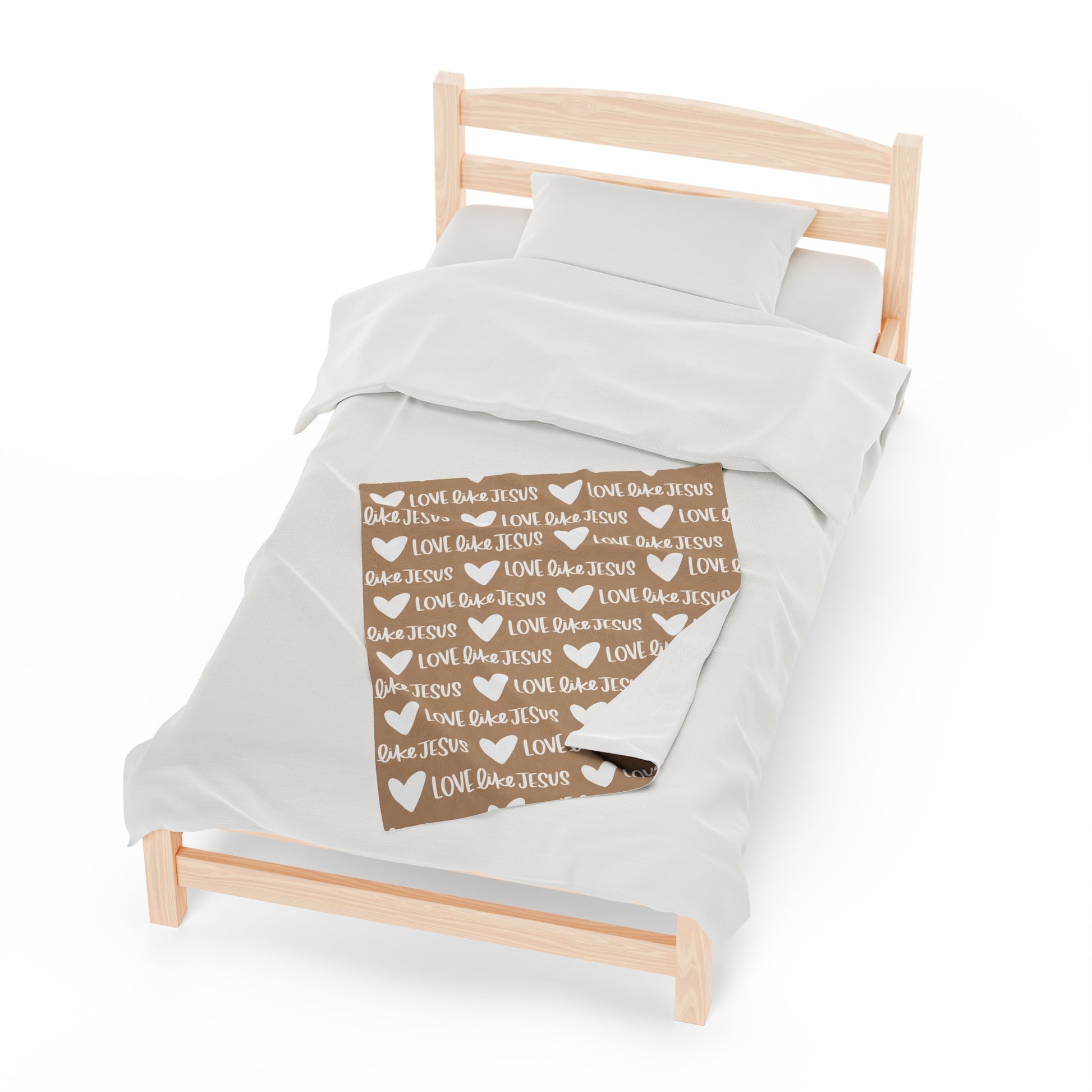 Love Like Jesus Beige Blanket - Friends of the Faith
