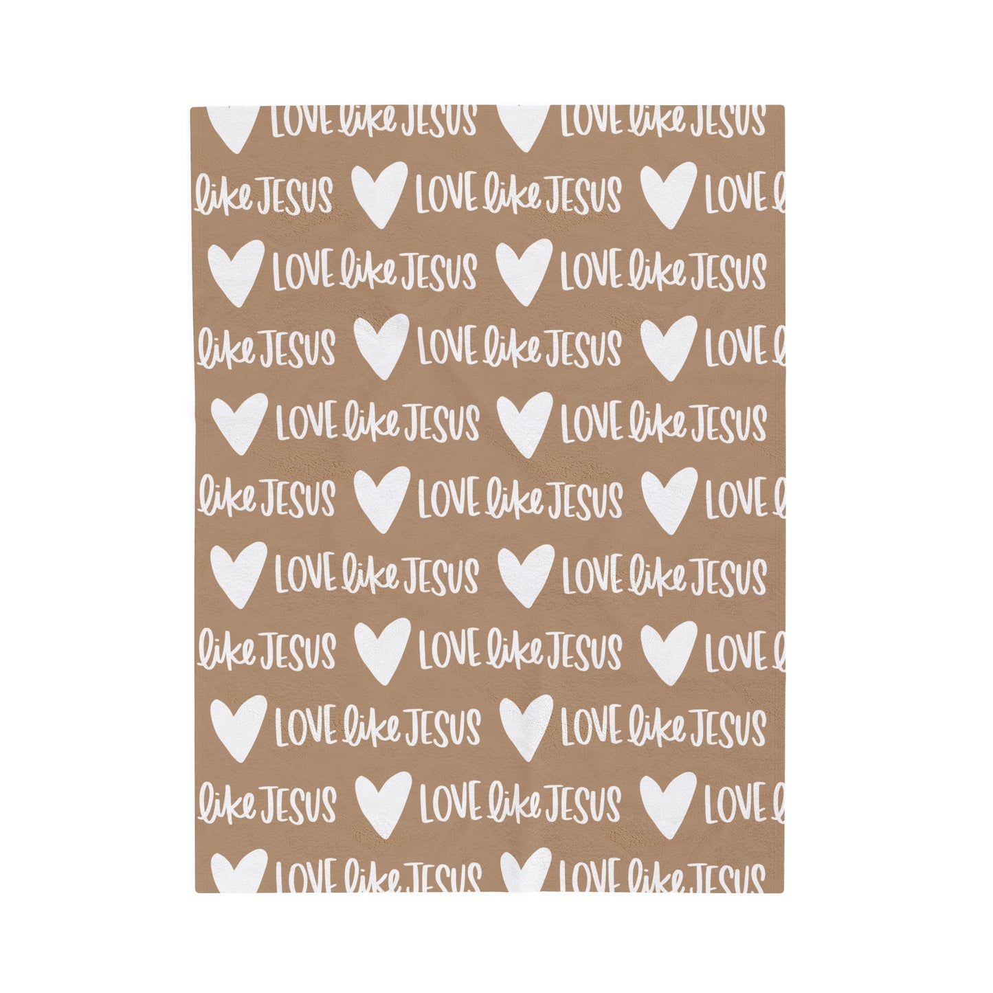 Love Like Jesus Beige Blanket - Friends of the Faith