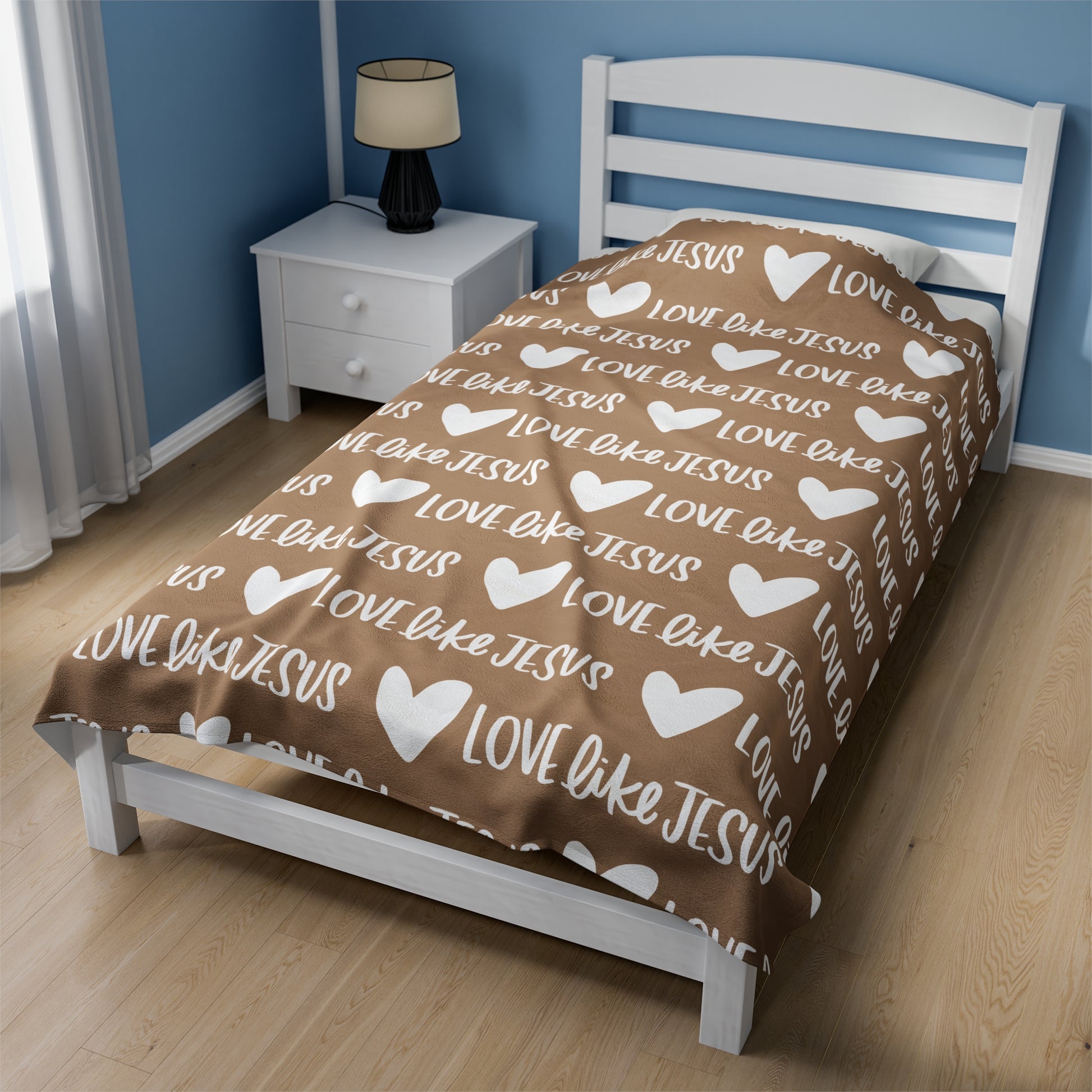 Love Like Jesus Beige Blanket - Friends of the Faith