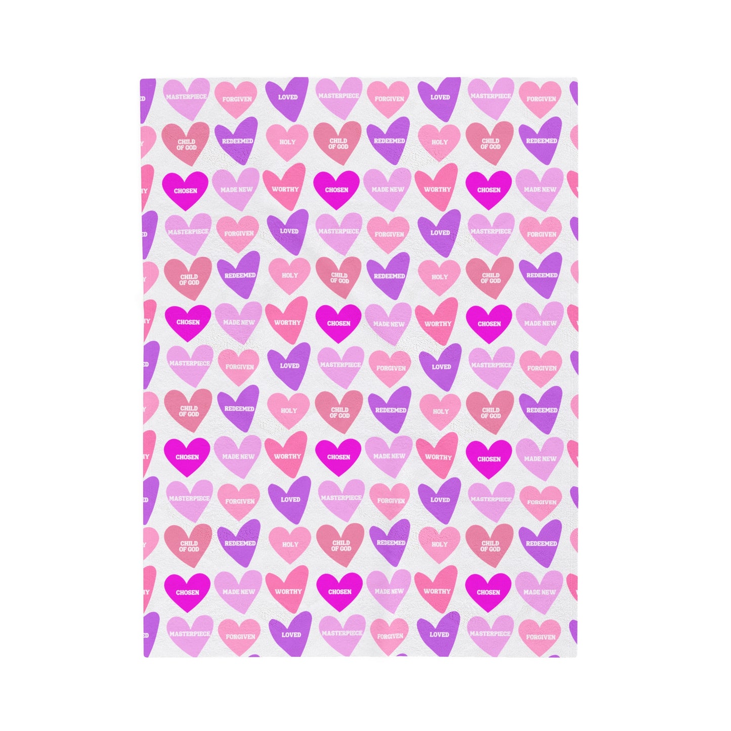 Valentine Hearts Plush Blanket - Friends of the Faith