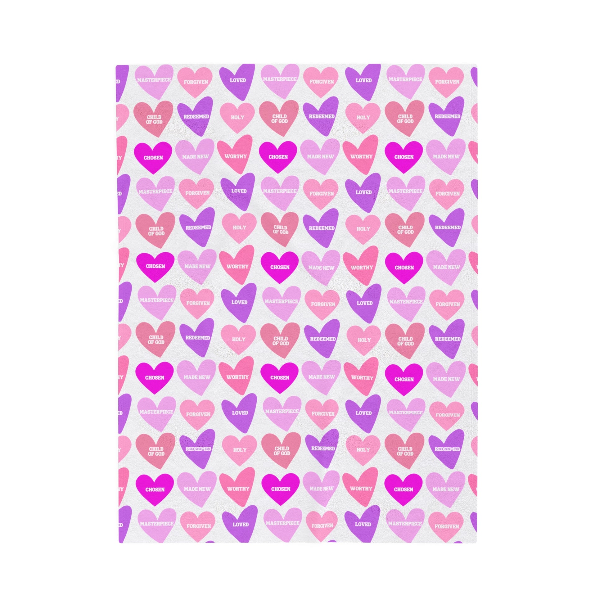 Valentine Hearts Plush Blanket - Friends of the Faith