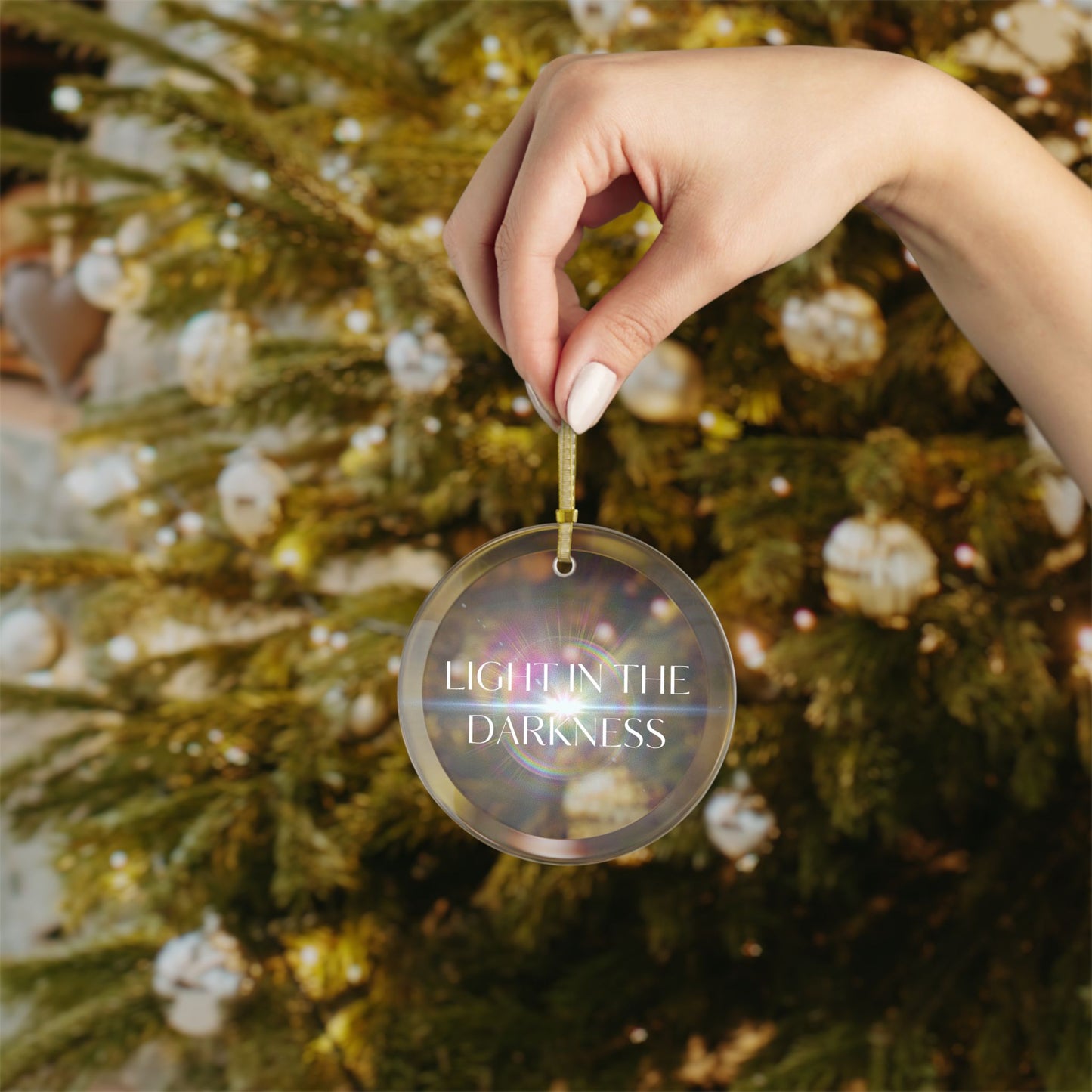 Light in the Darkness Glass Ornaments