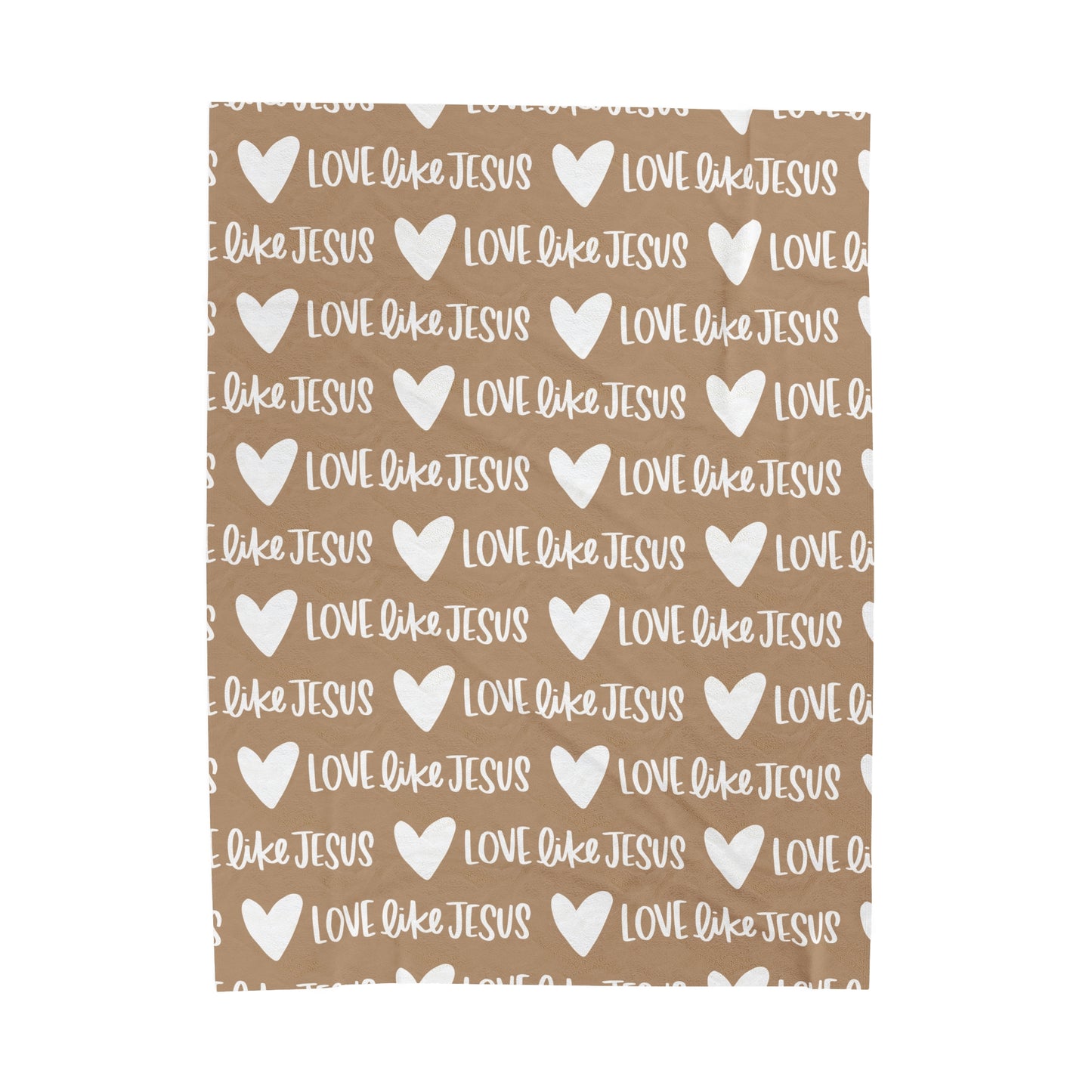 Love Like Jesus Beige Blanket - Friends of the Faith