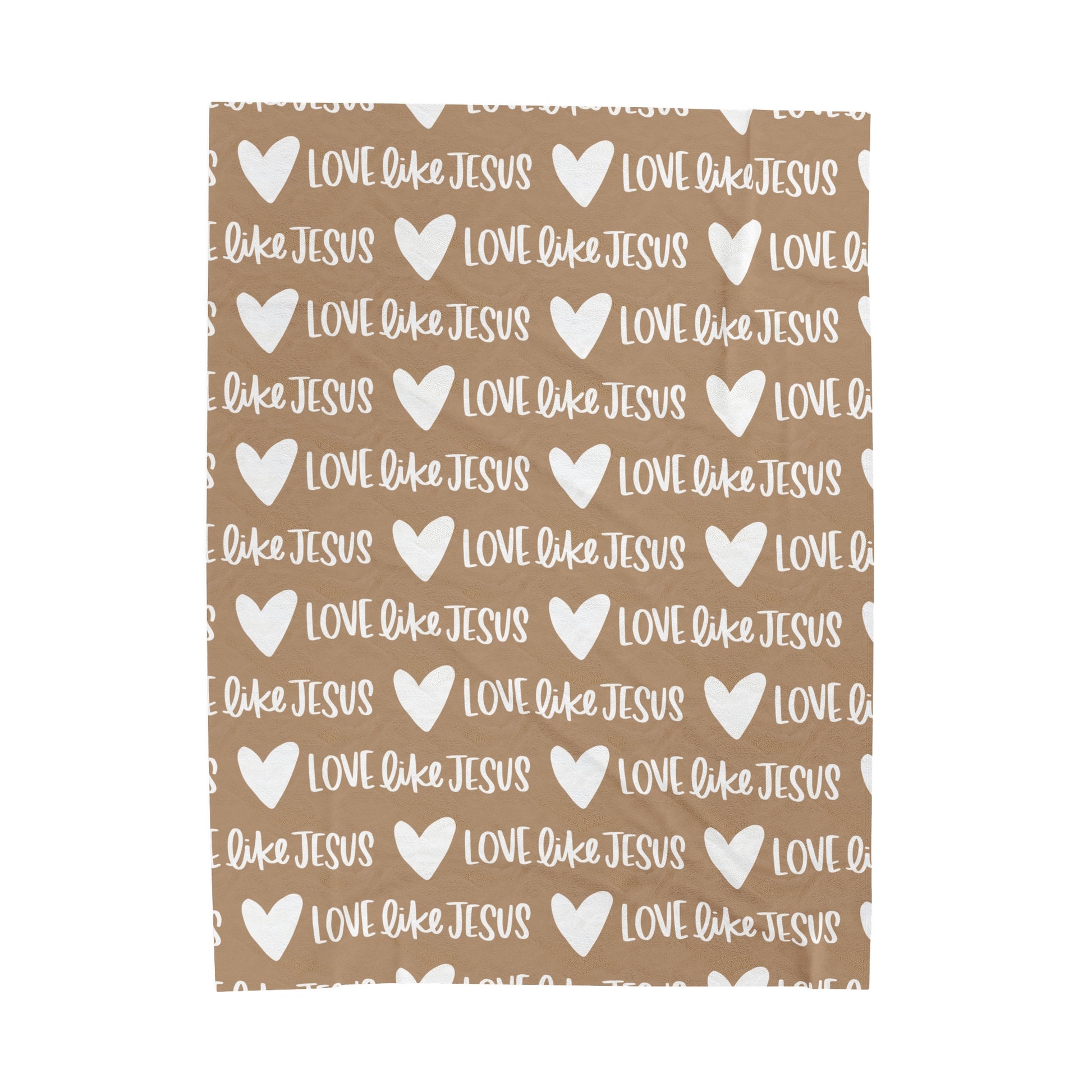 Love Like Jesus Beige Blanket - Friends of the Faith