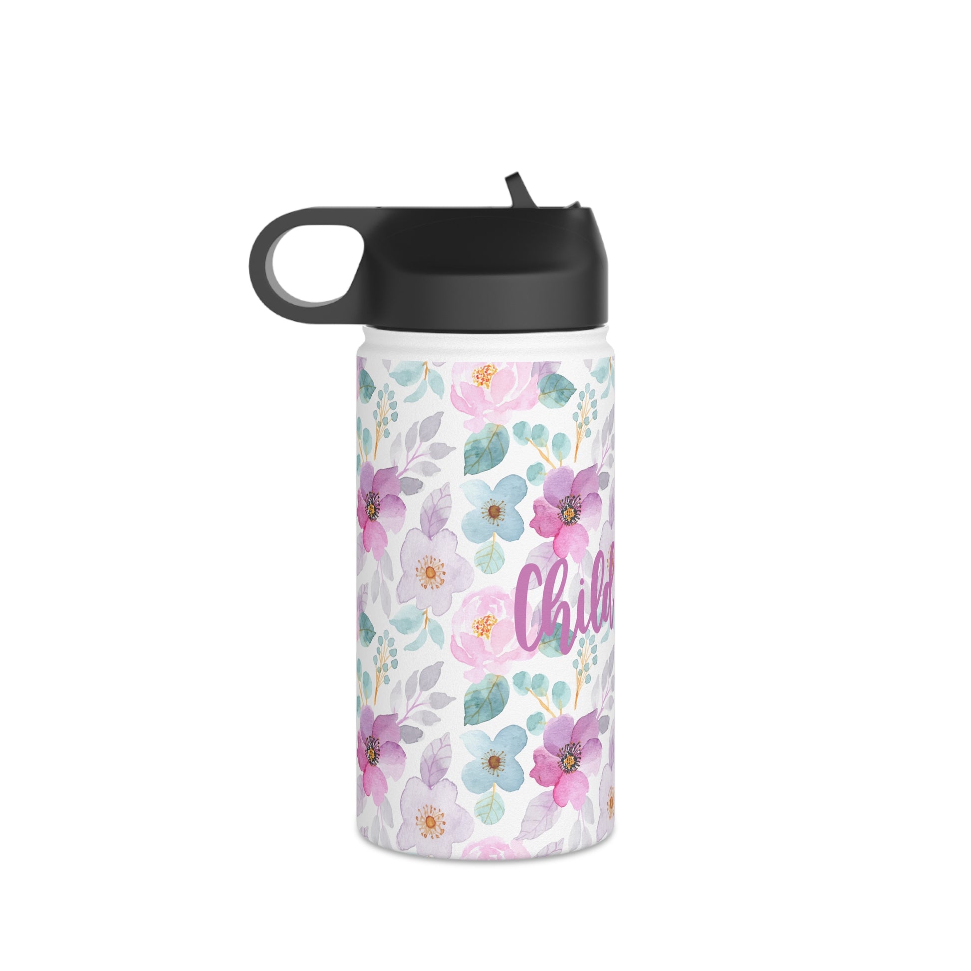 Floral Child of God Stainless Steel Water Bottle - Friends of the Faith
