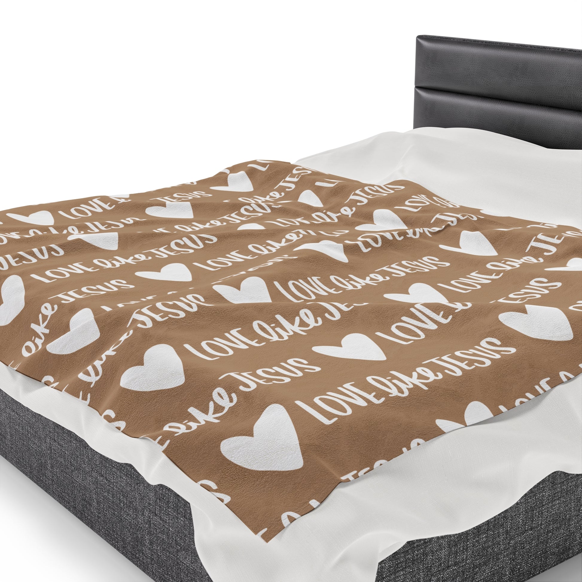 Love Like Jesus Beige Blanket - Friends of the Faith