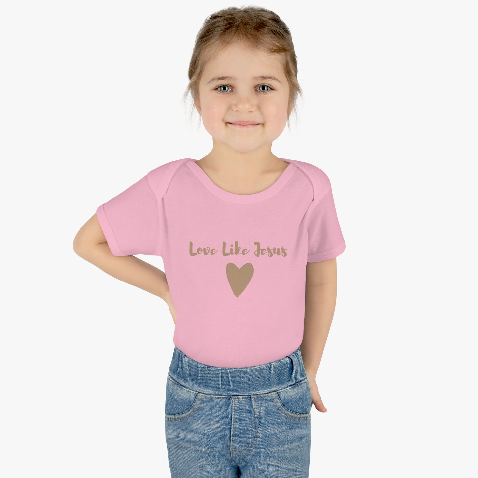 Love Like Jesus Heart Infant Body Suit - Friends of the Faith