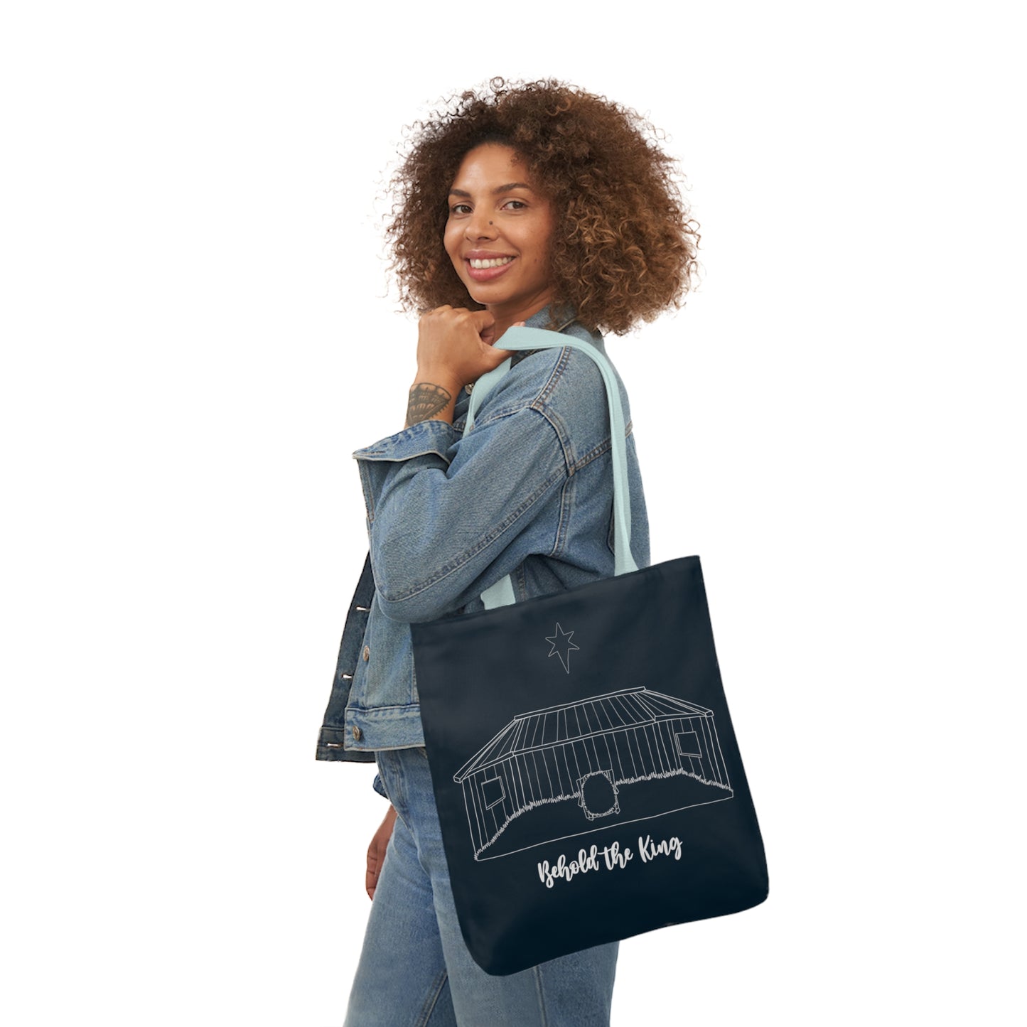 Behold the King Canvas Tote Bag