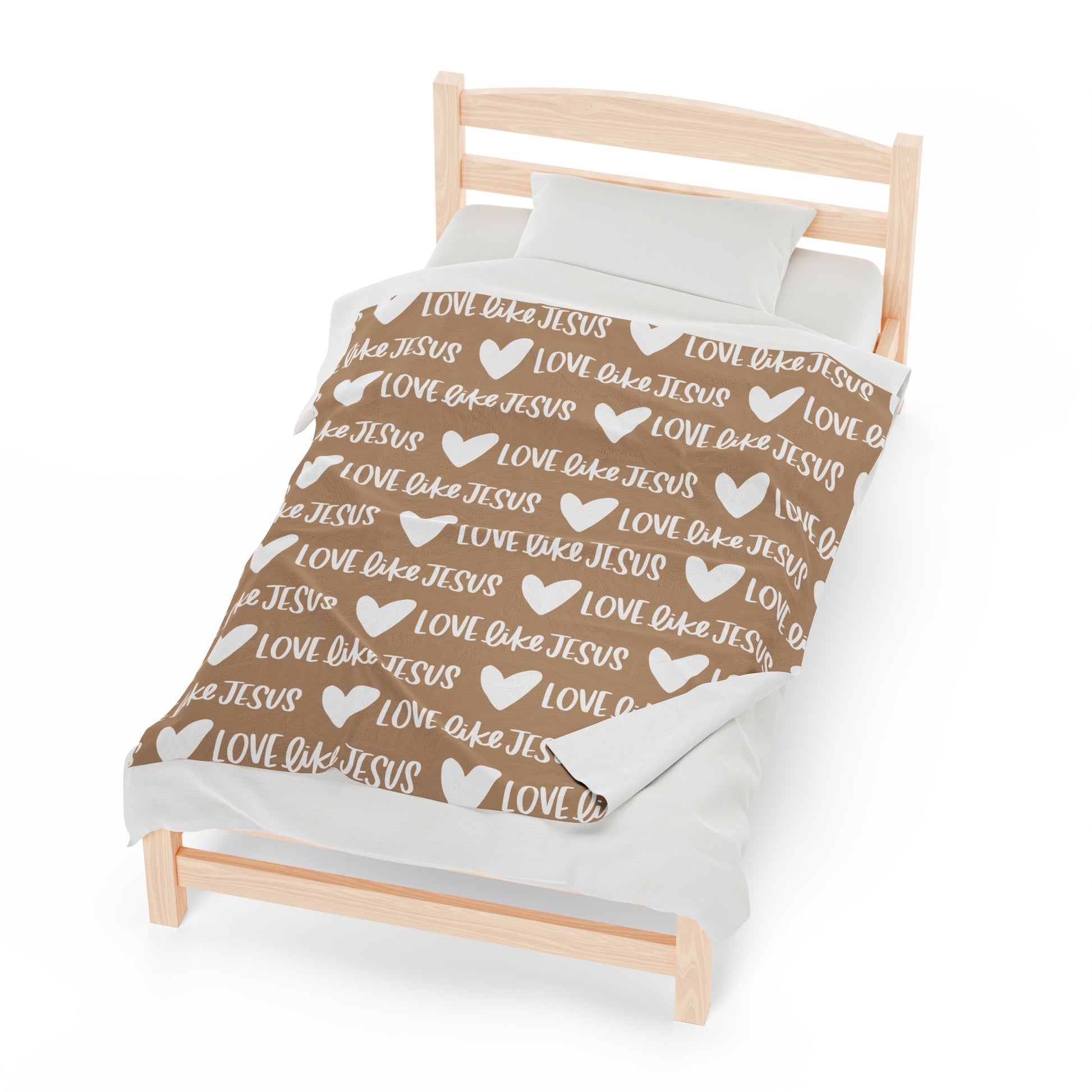 Love Like Jesus Beige Blanket - Friends of the Faith