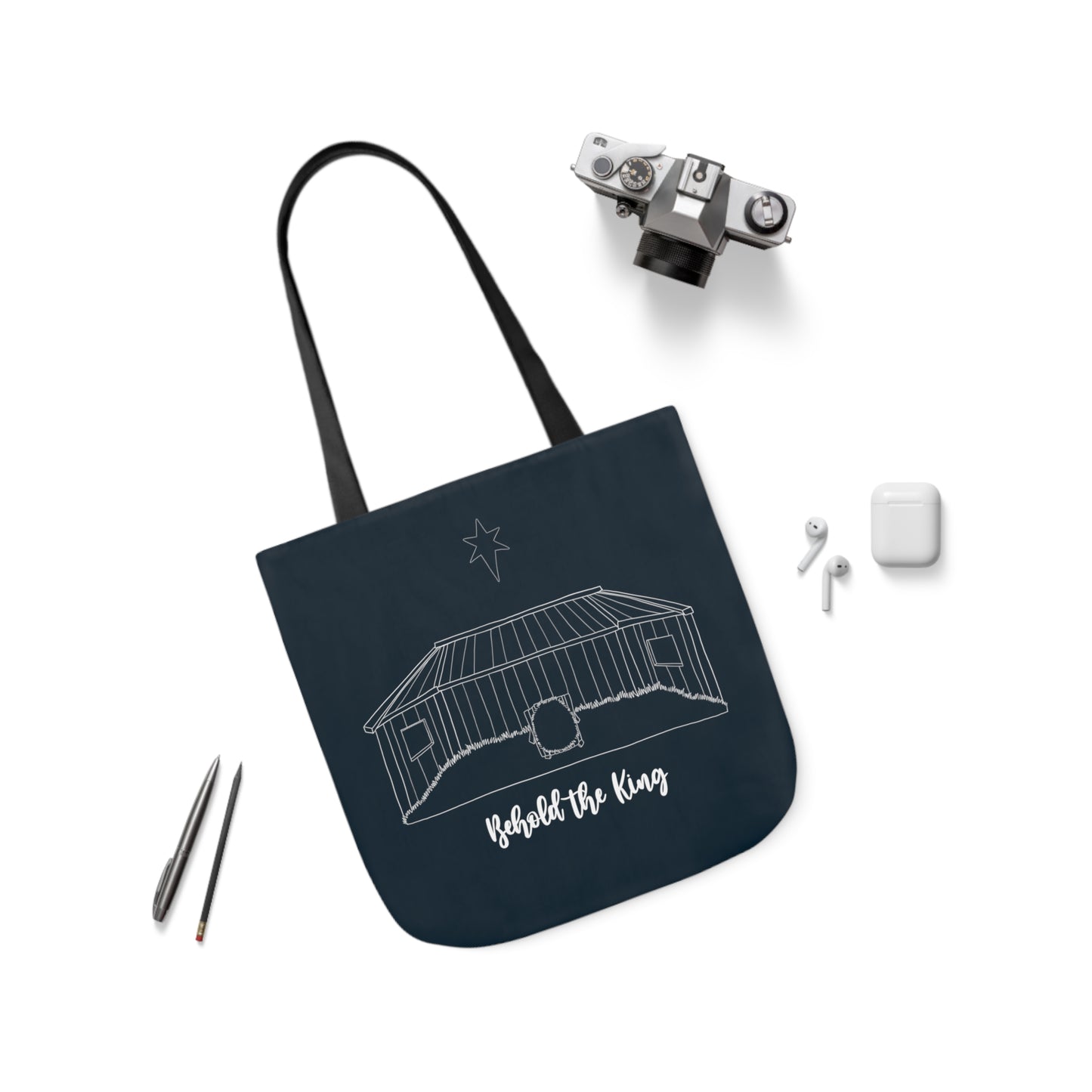 Behold the King Canvas Tote Bag