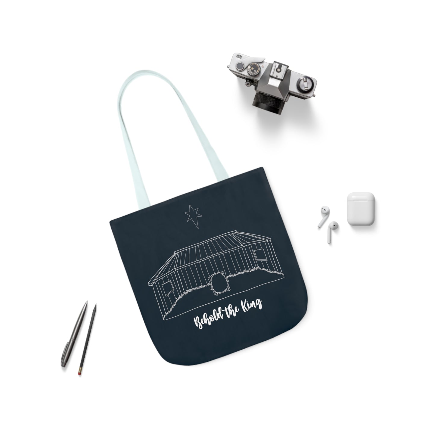 Behold the King Canvas Tote Bag