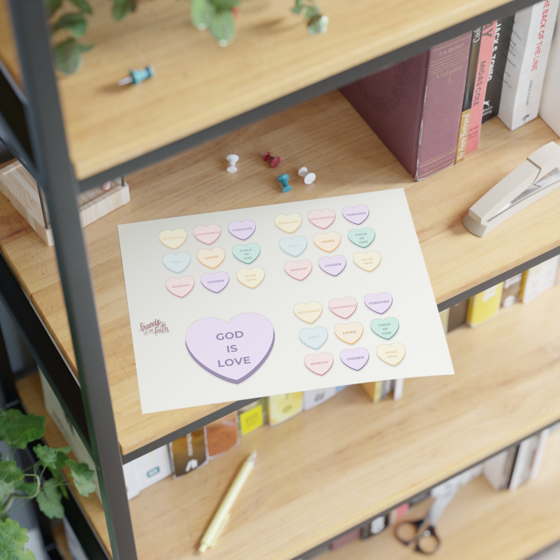 Valentine's Sticker Sheet - Friends of the Faith