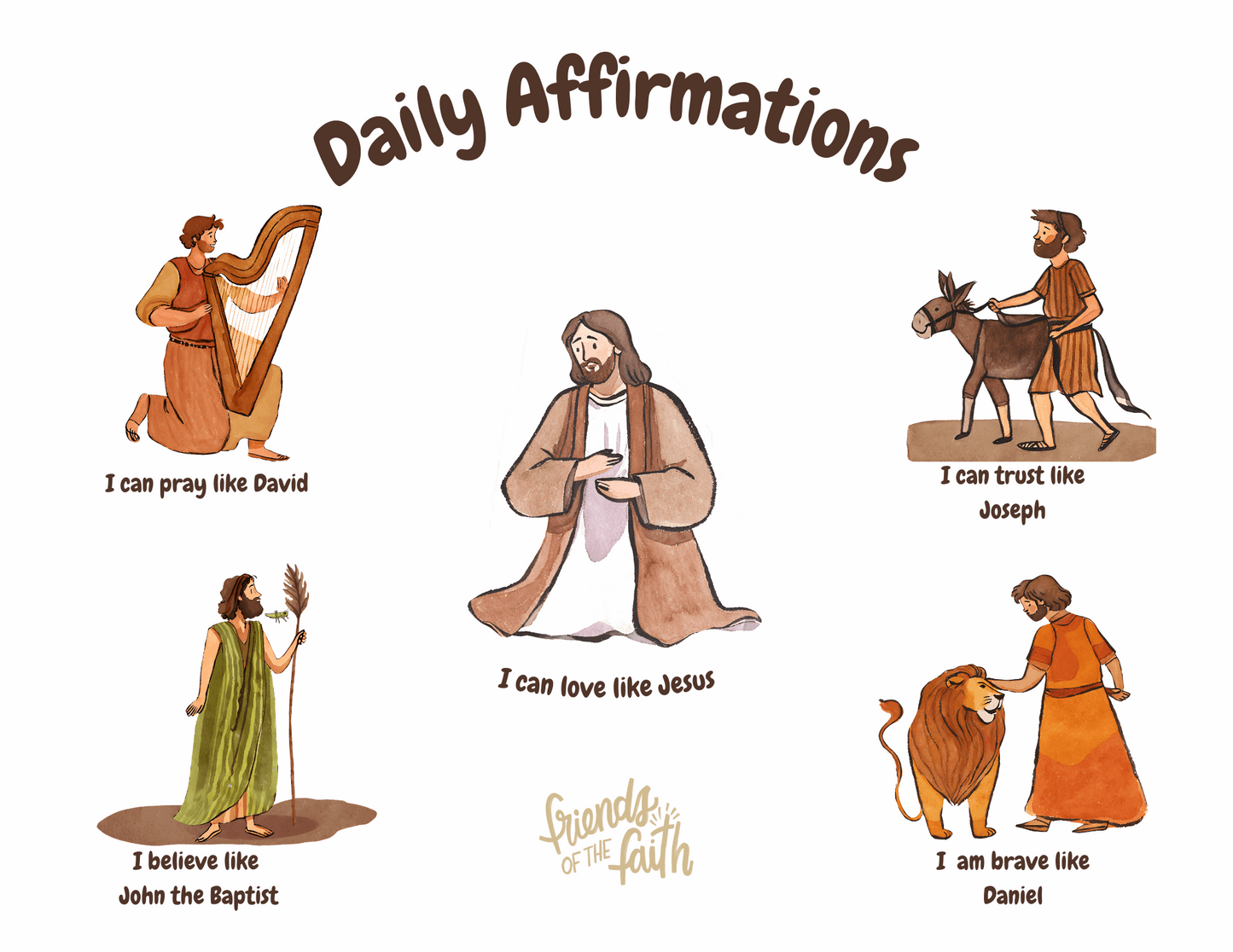 Bible Affirmations Digital Download