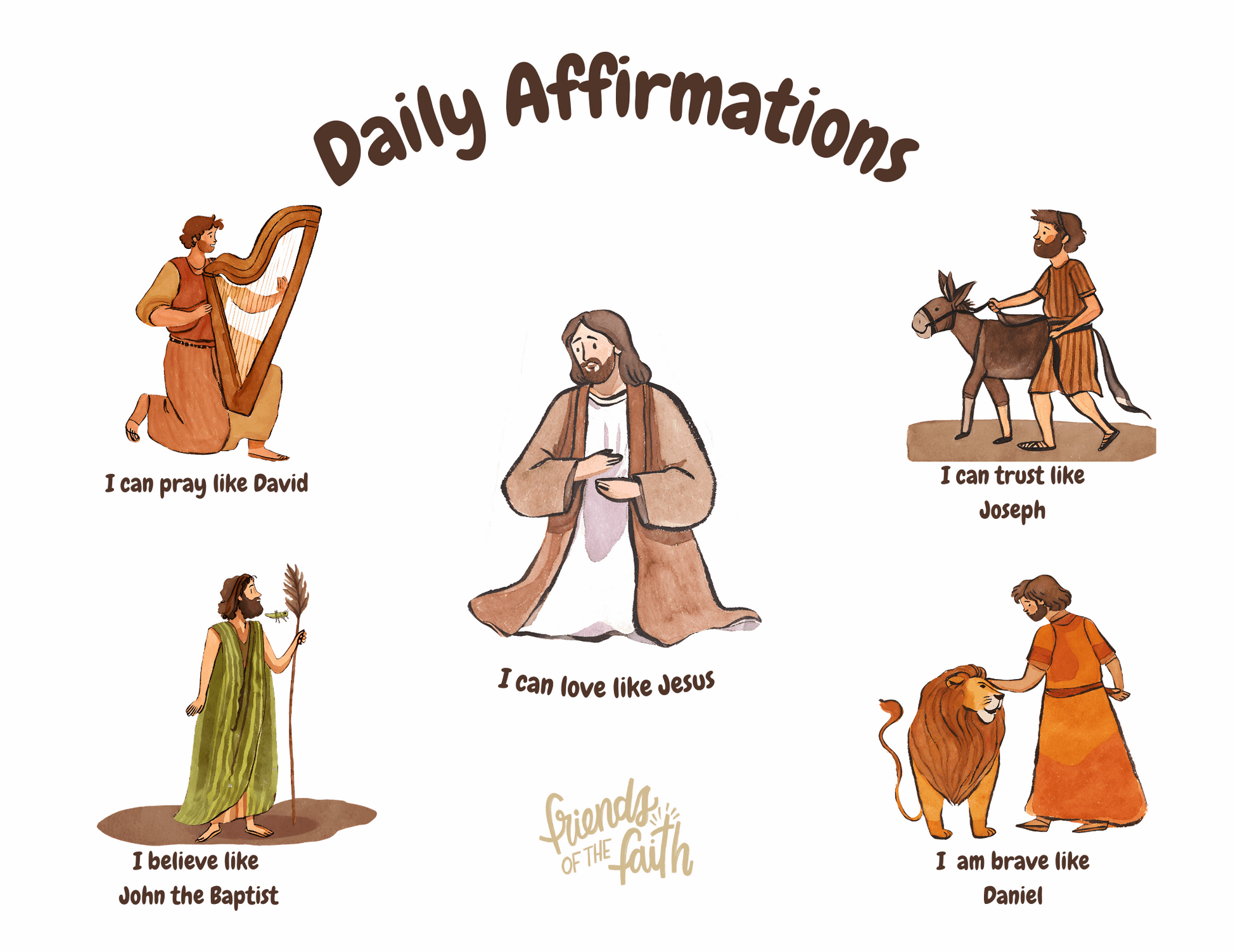 Bible Affirmations Digital Download
