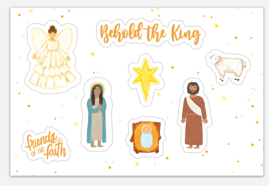 Nativity Sticker Sheet - Friends of the Faith