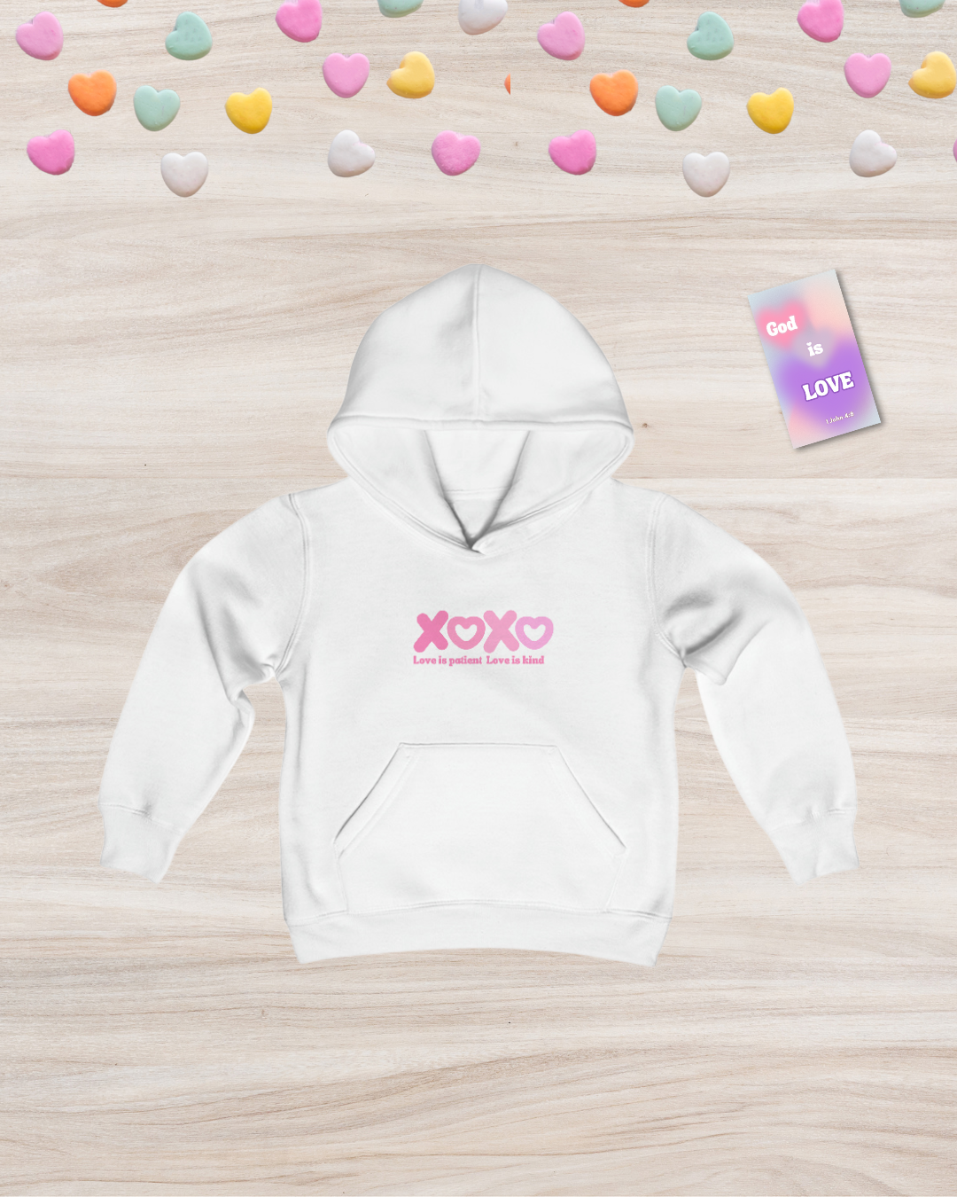 Kids Love is Patient Sweatshirt - Friends of the Faith
