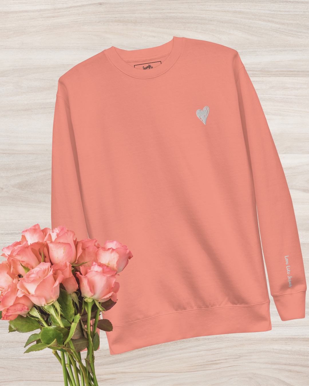 Love Like Jesus Embroidered Sweatshirt - Friends of the Faith