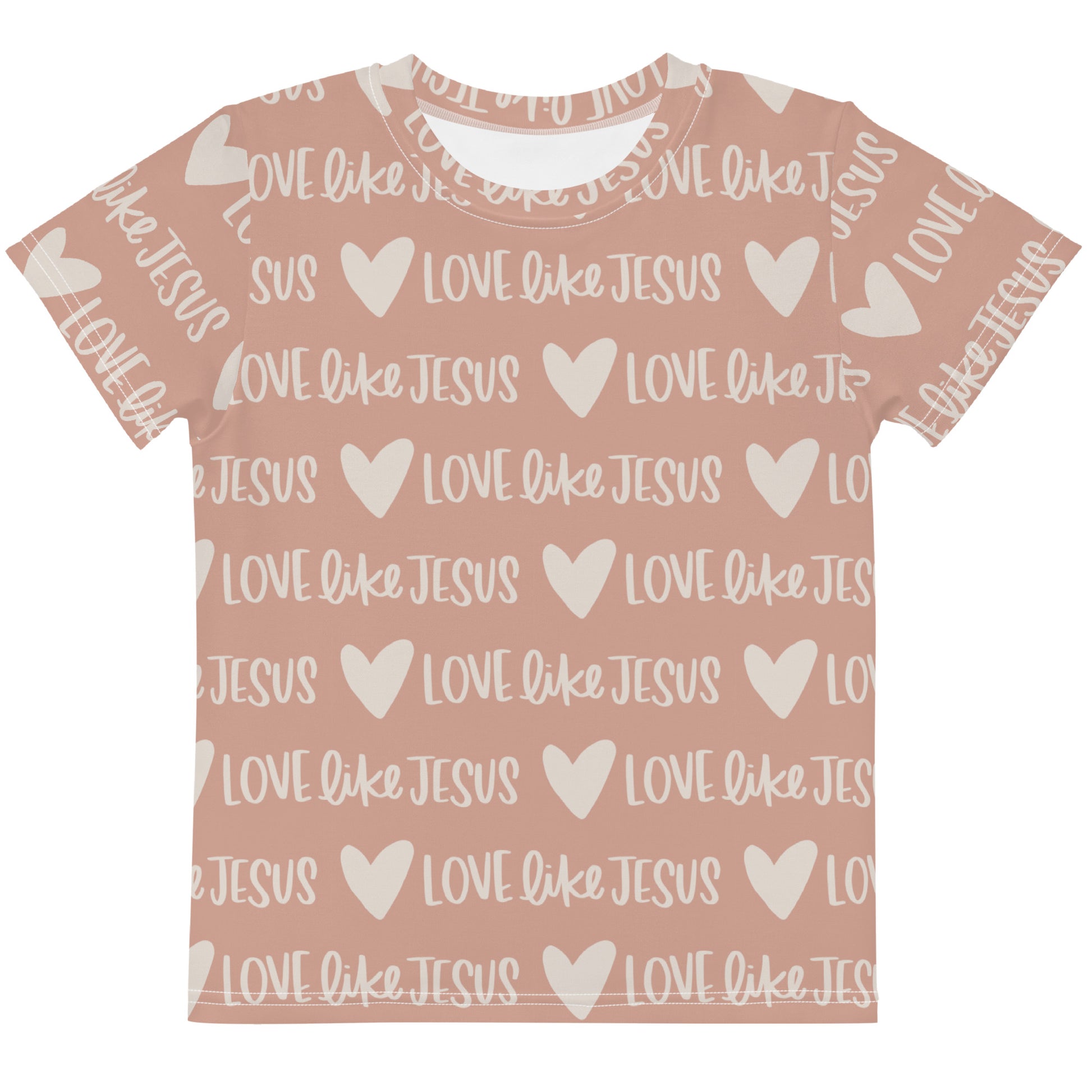 Kids Love Like Jesus All Over Print T-Shirt - Friends of the Faith