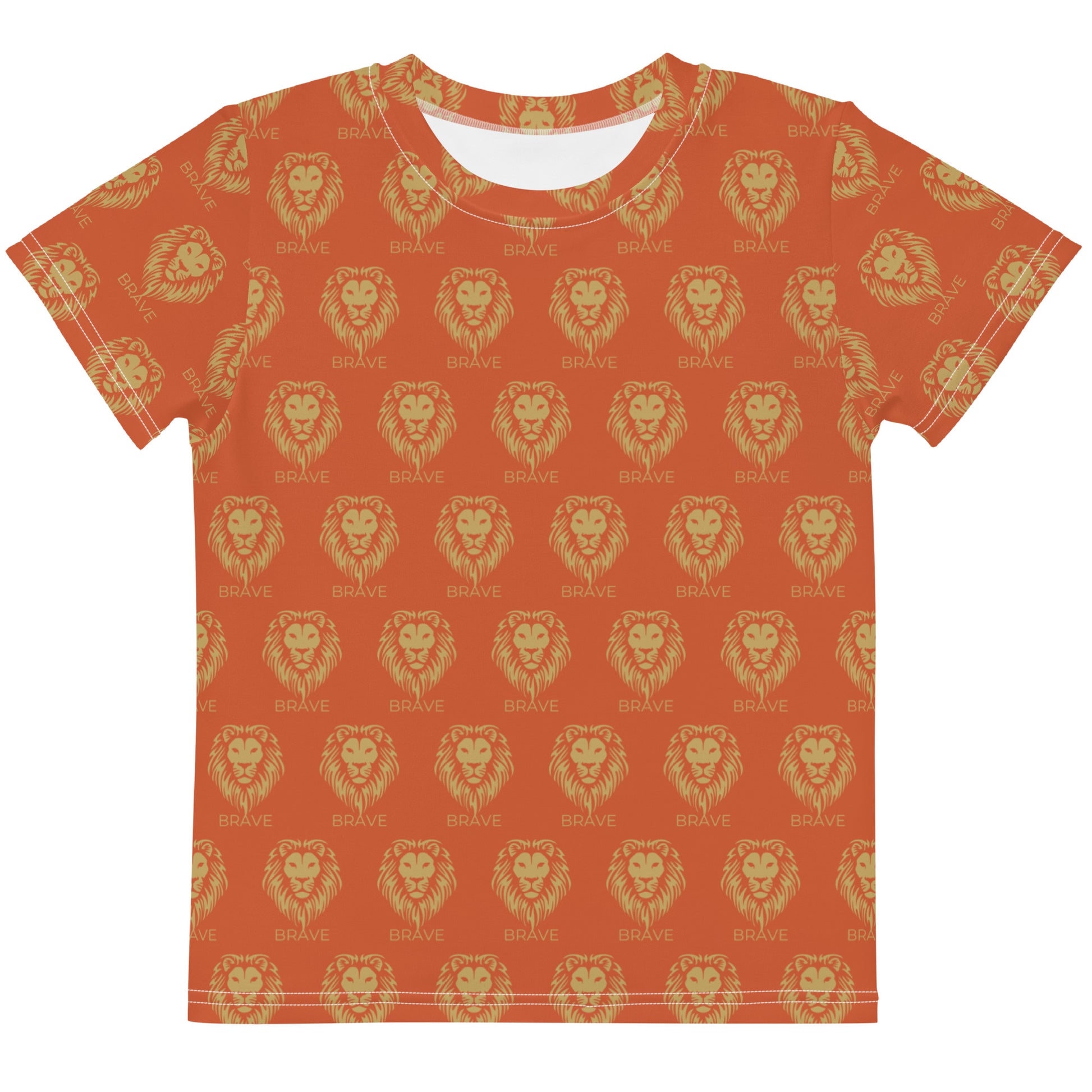 Kids Brave Lion All Over Print T-Shirt - Friends of the Faith