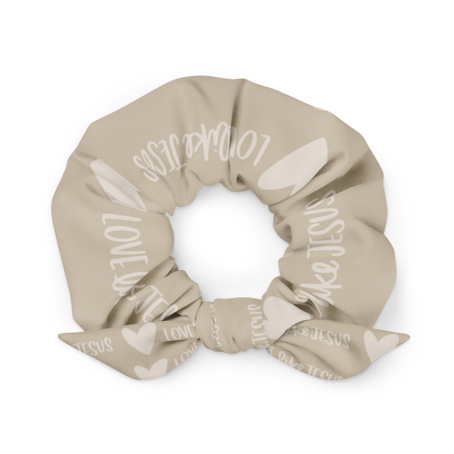 Love Like Jesus Words Scrunchie - Friends of the Faith