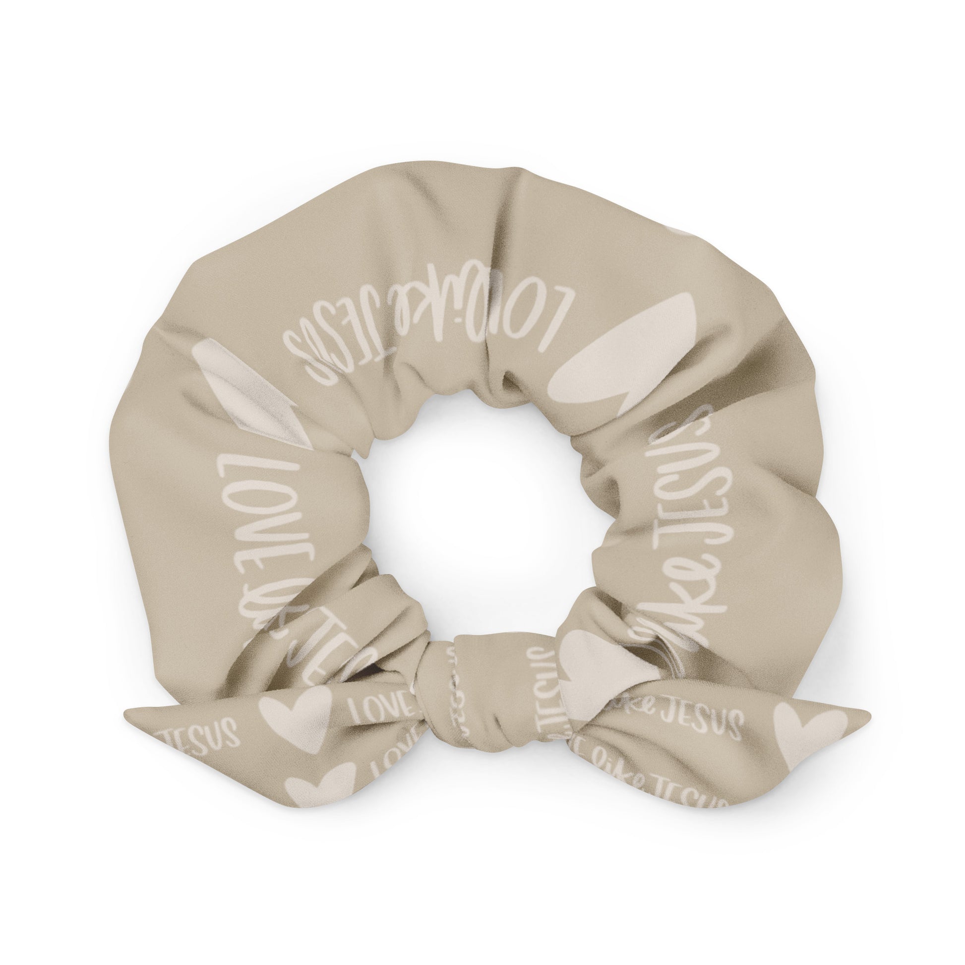 Love Like Jesus Words Scrunchie - Friends of the Faith