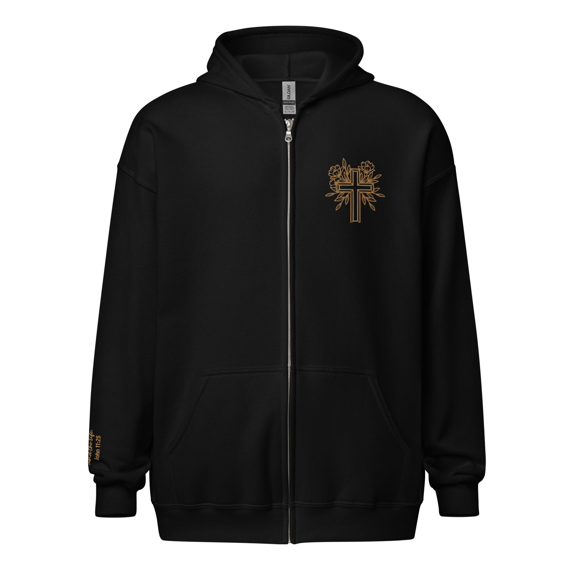 He is Risen Embroidered Zip Hoodie - Friends of the Faith