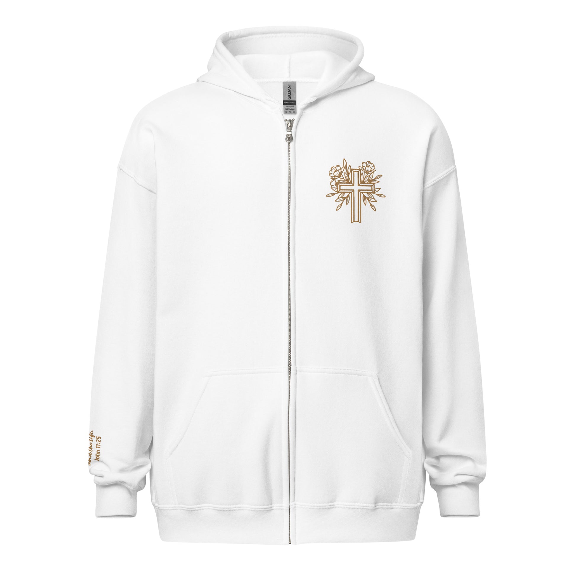 He is Risen Embroidered Zip Hoodie - Friends of the Faith