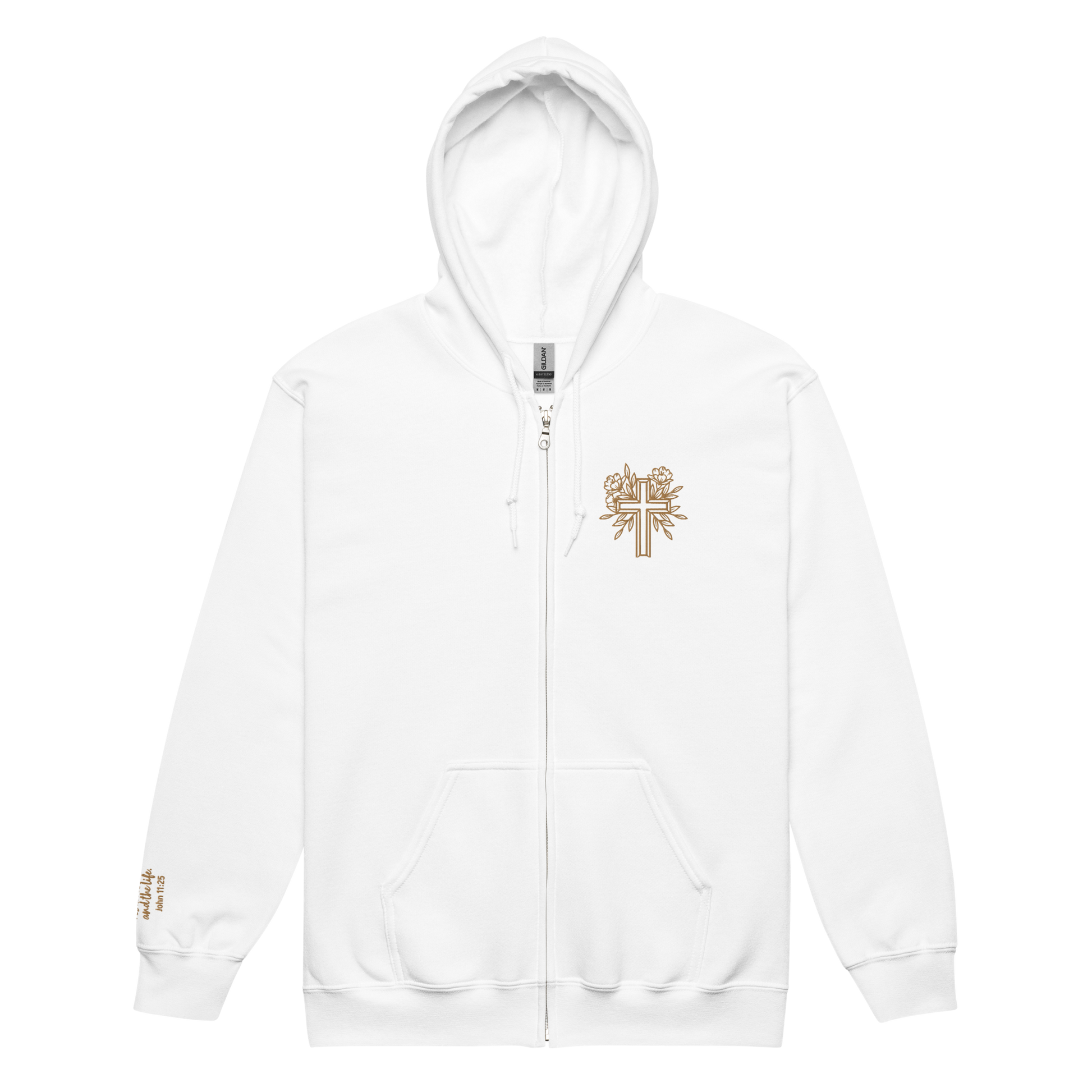He is Risen Embroidered Zip Hoodie - Friends of the Faith