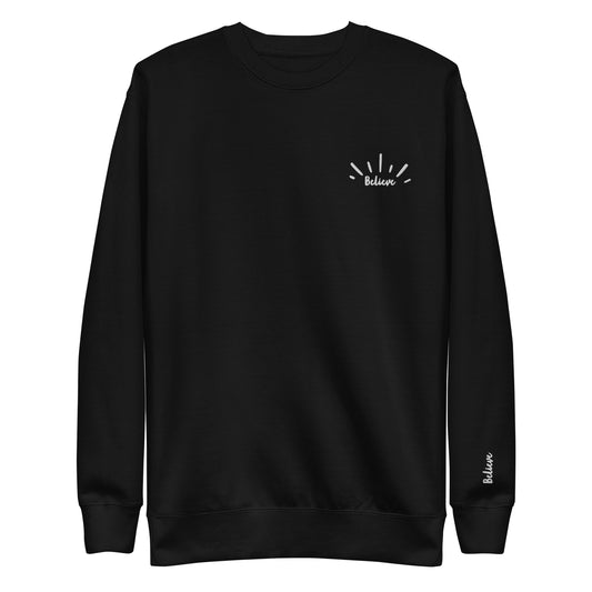 Believe Embroidered Sweatshirt - Friends of the Faith