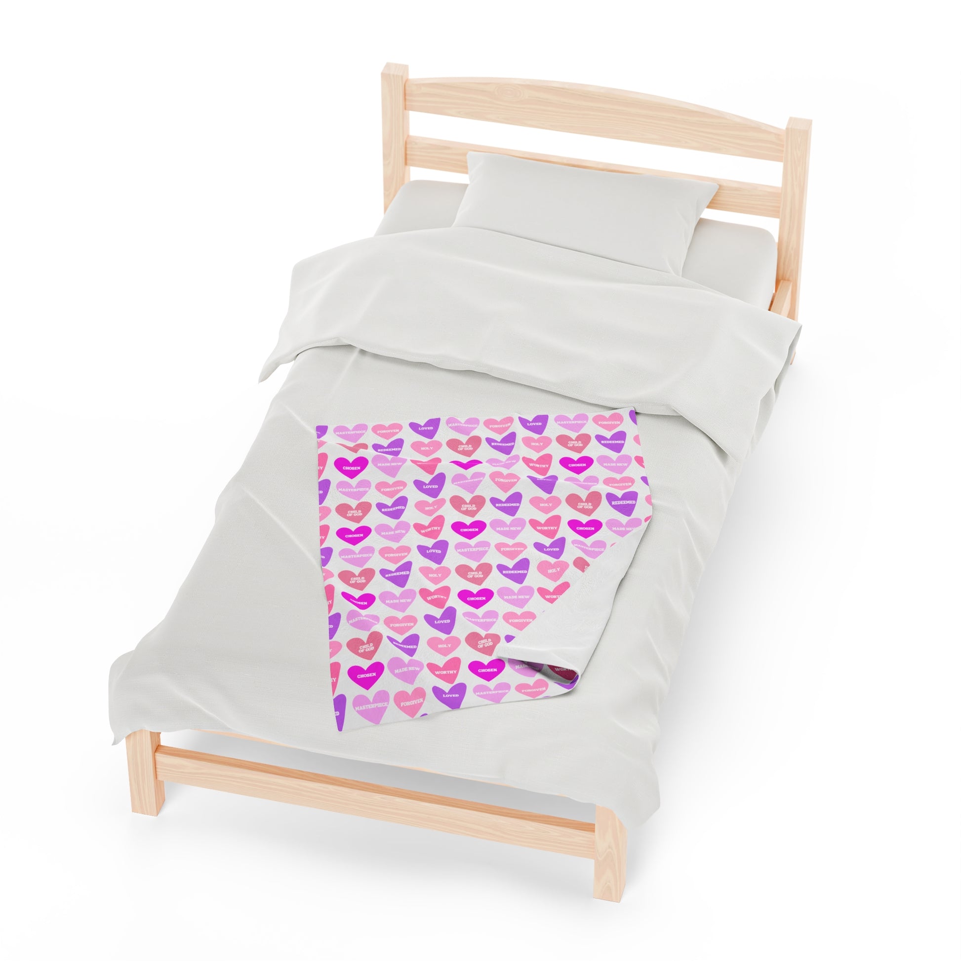 Valentine Hearts Plush Blanket - Friends of the Faith