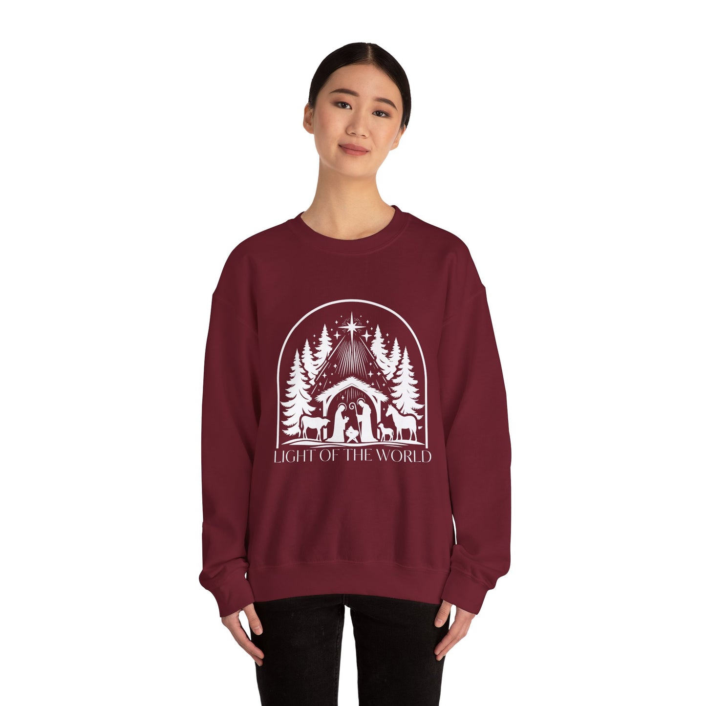 Light in the Darkness Nativity Crewneck Sweatshirt