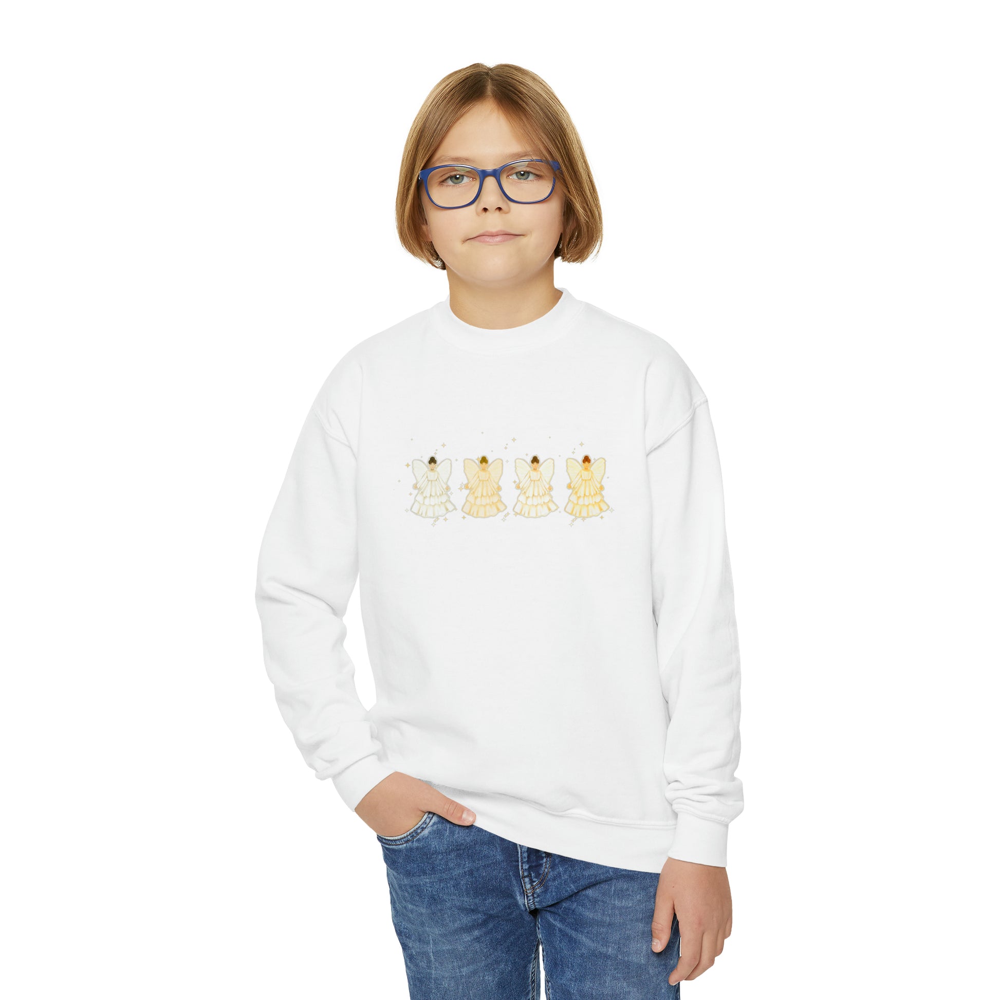 Youth Angel Crewneck Sweatshirt - Friends of the Faith