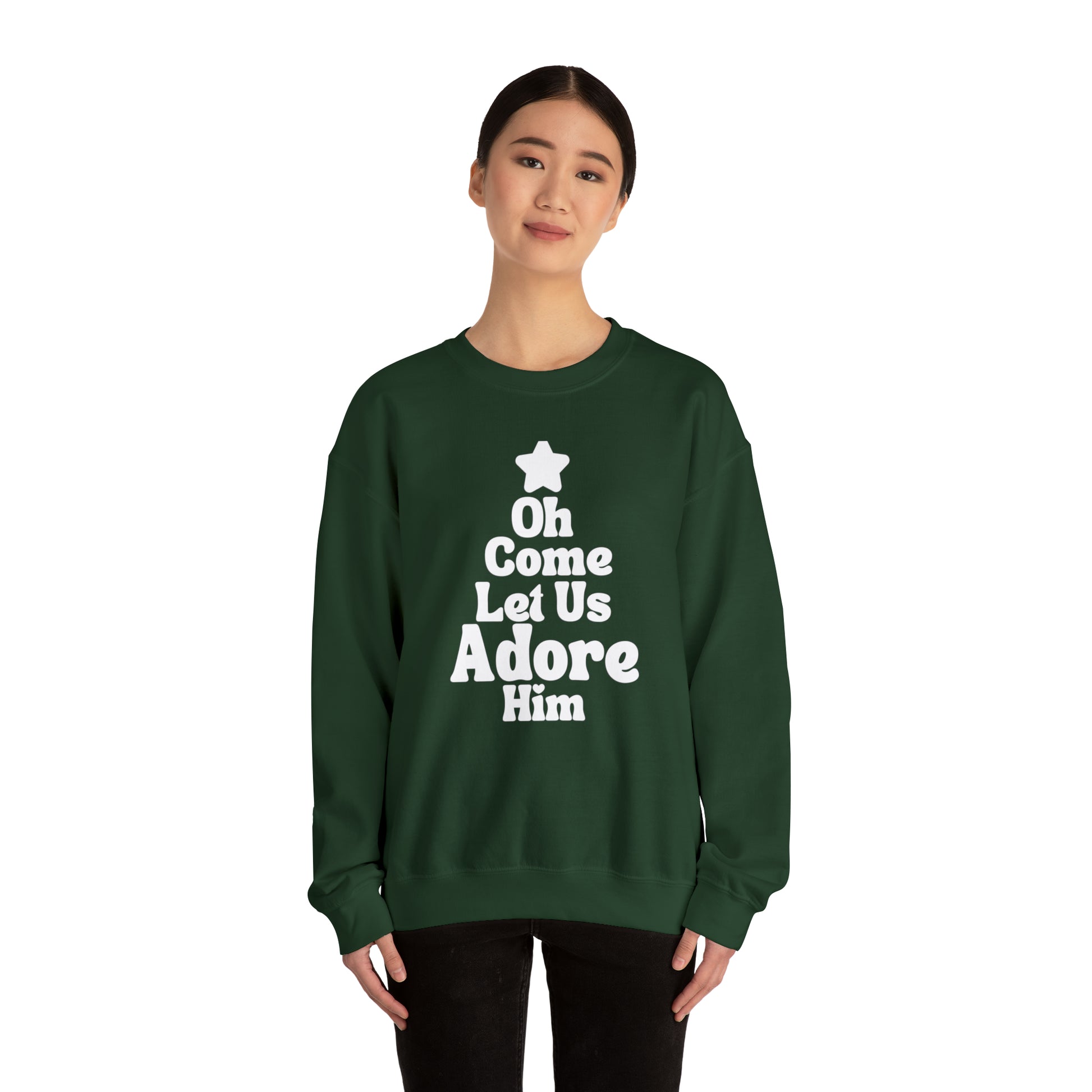 Oh Come Let Us Adore Him Sweatshirt - Friends of the Faith