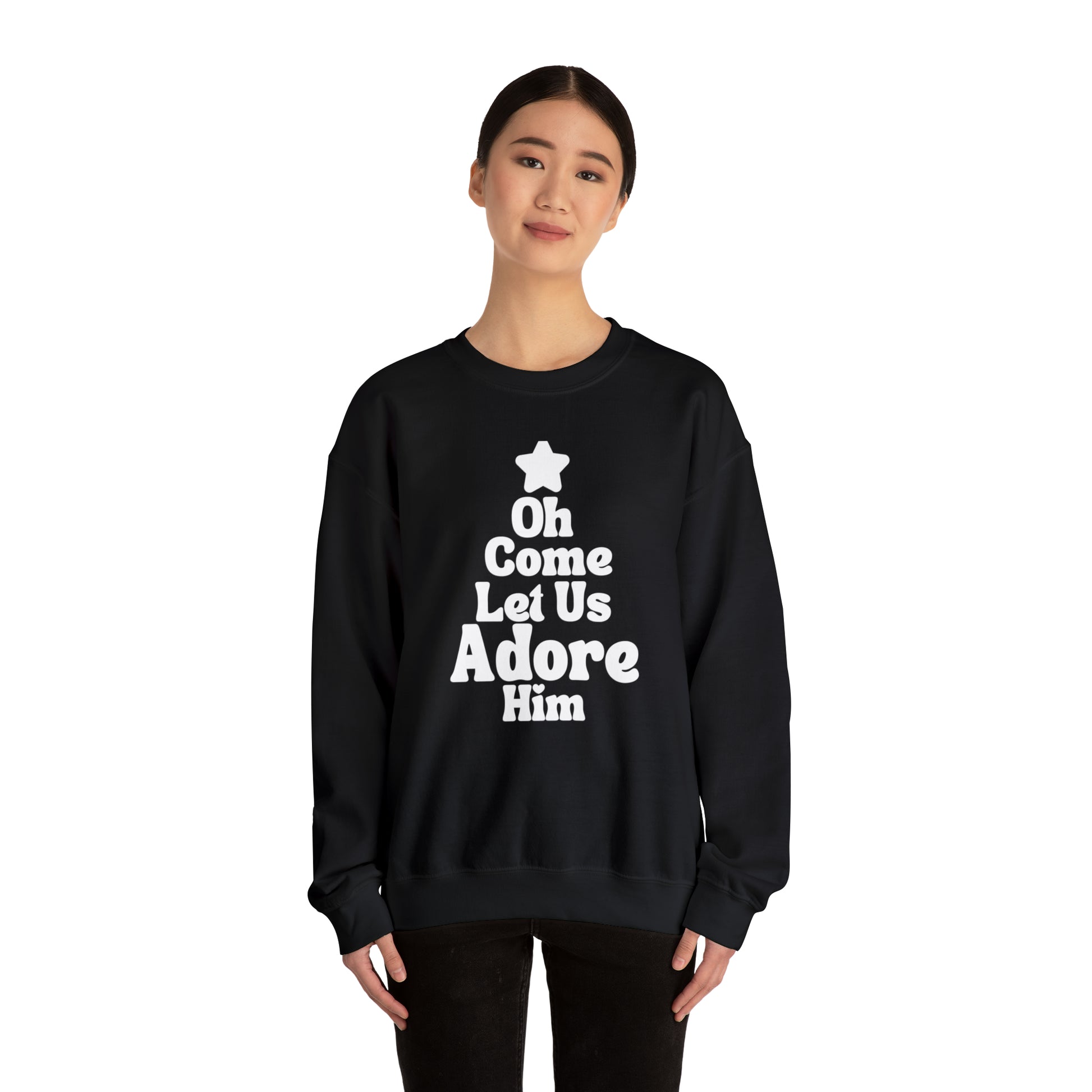 Oh Come Let Us Adore Him Sweatshirt - Friends of the Faith