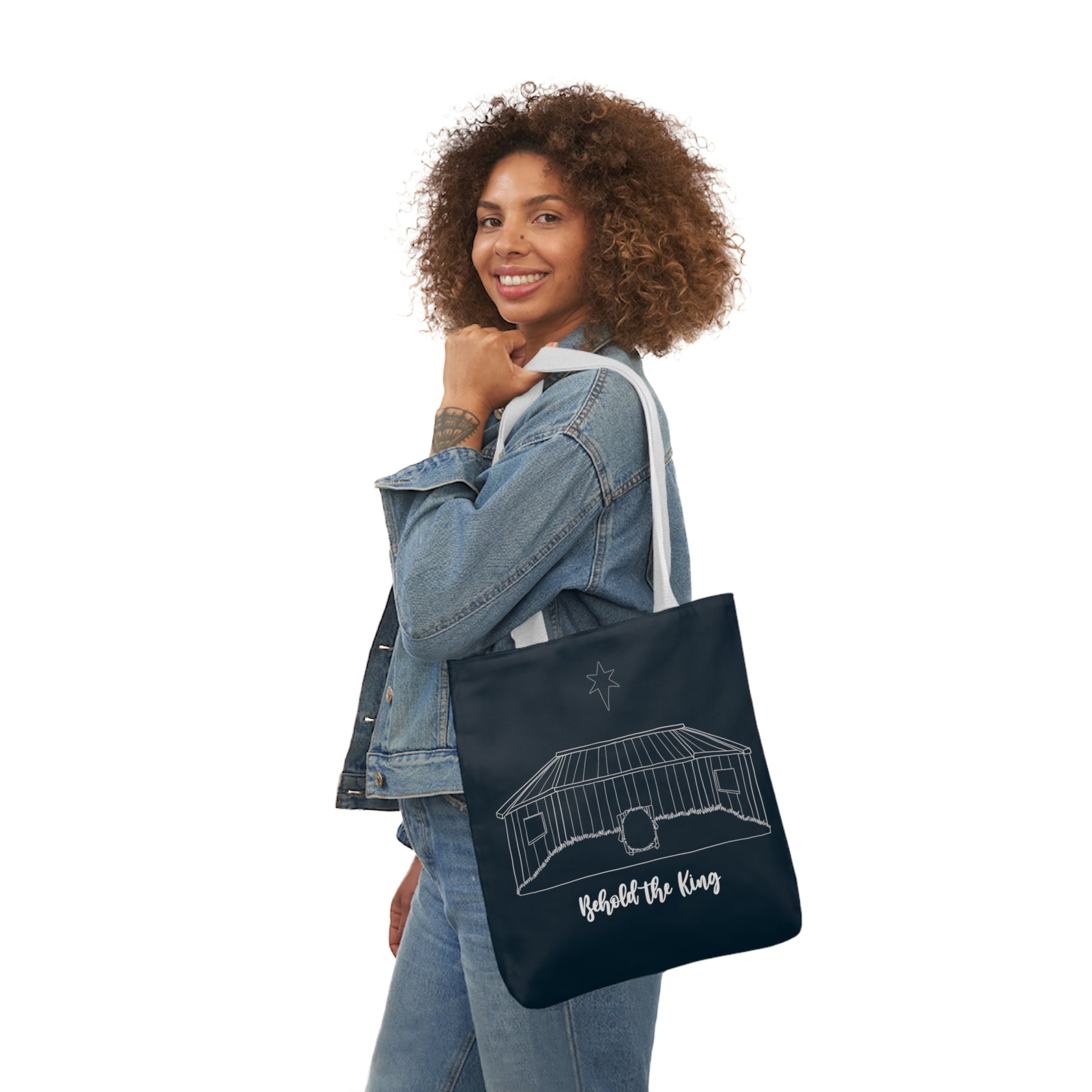 Behold the King Canvas Tote Bag - Friends of the Faith