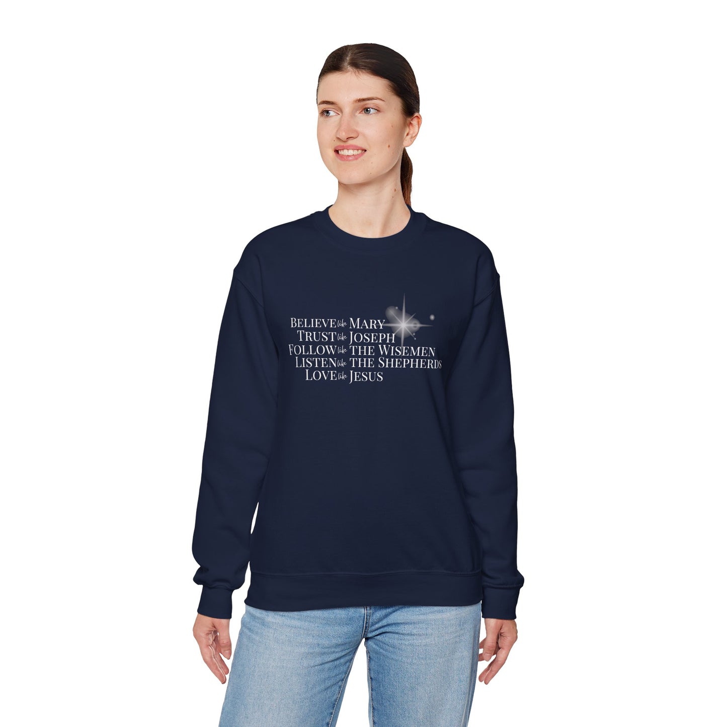 Love Like Jesus Christmas Crewneck Sweatshirt