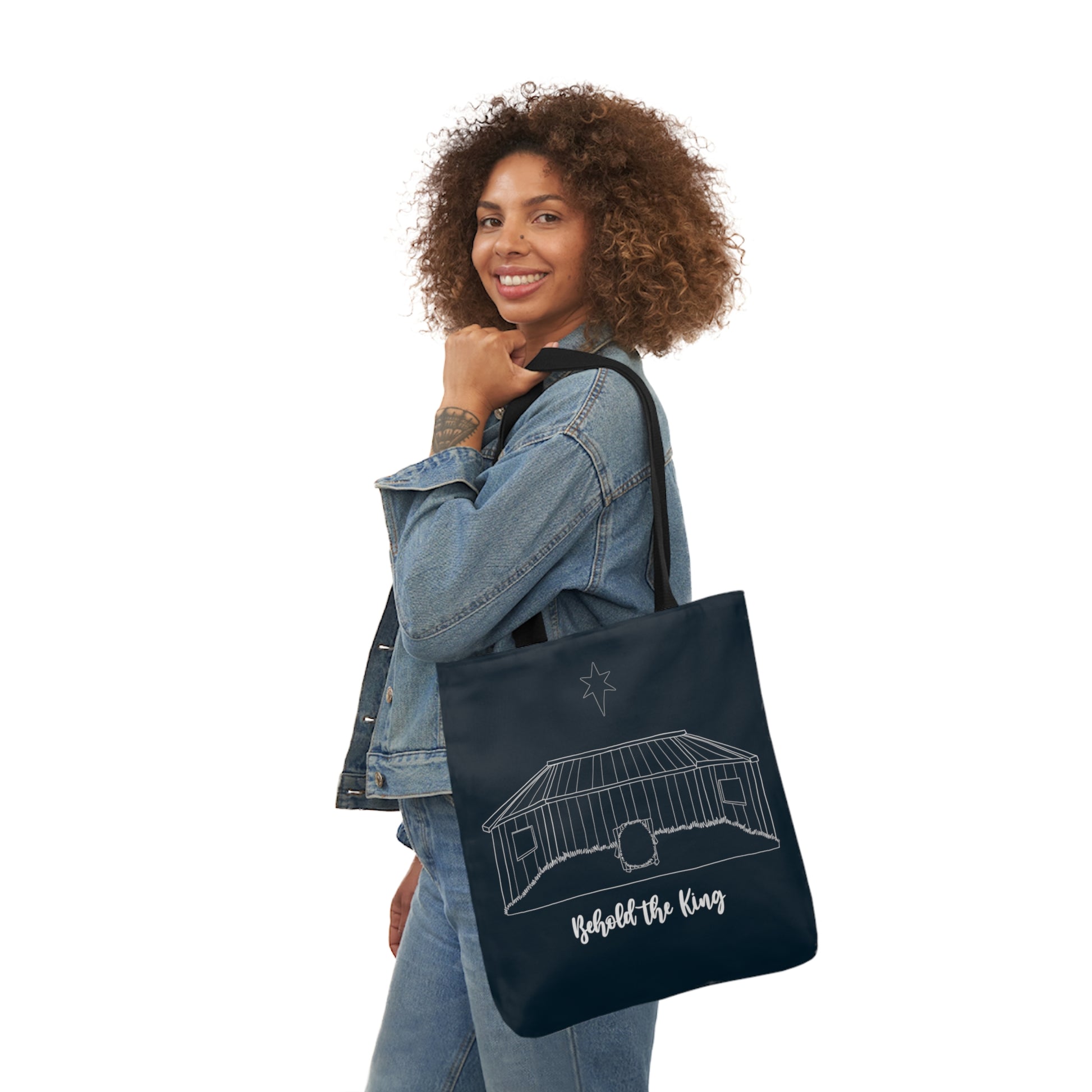 Behold the King Canvas Tote Bag - Friends of the Faith