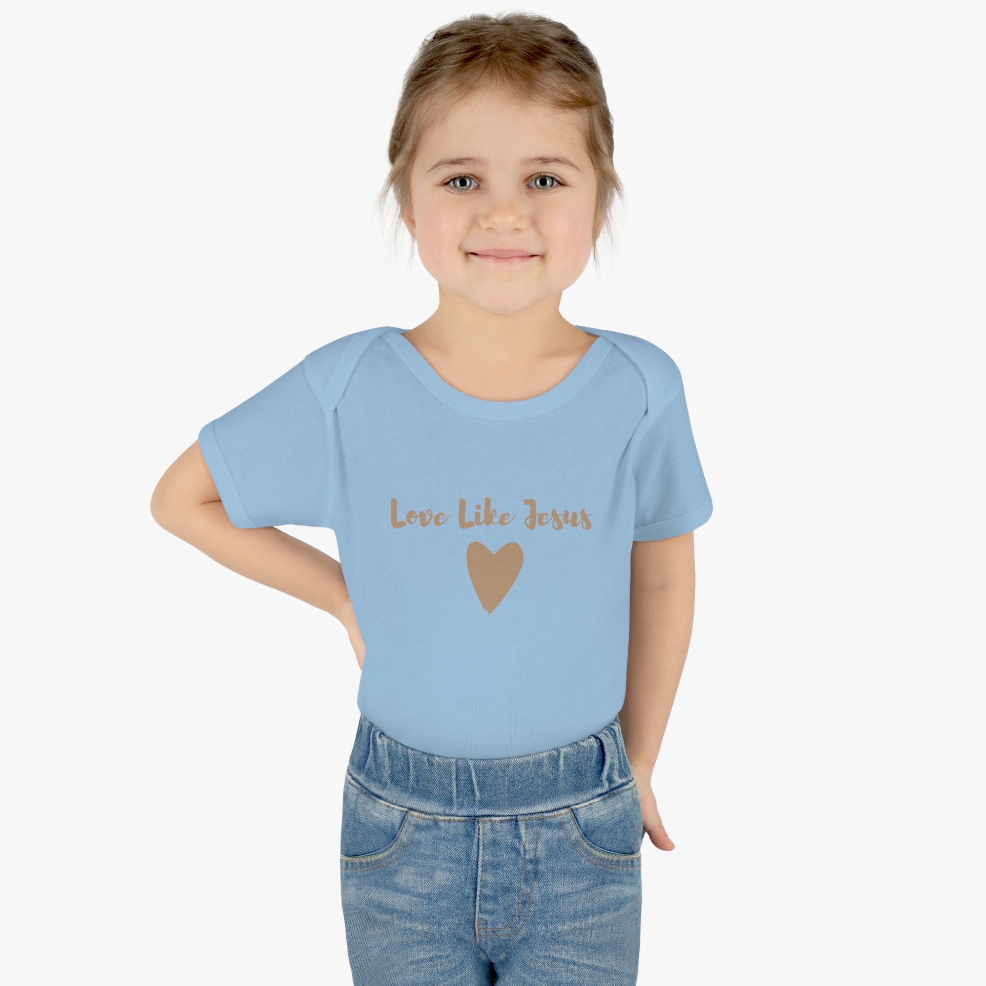 Love Like Jesus Heart Infant Body Suit - Friends of the Faith