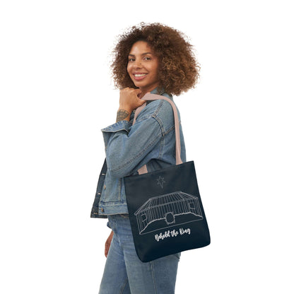 Behold the King Canvas Tote Bag - Friends of the Faith