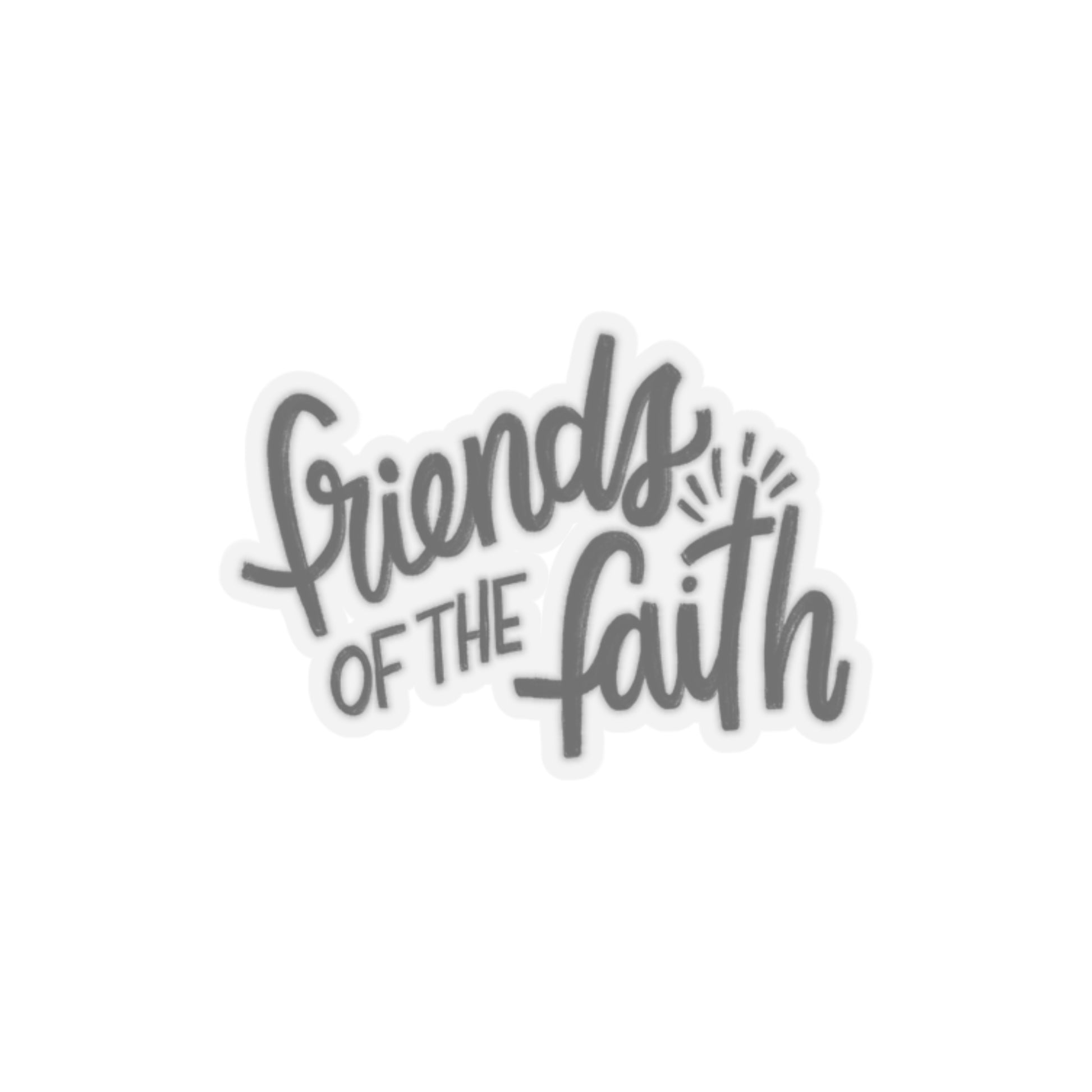 Friends of the Faith Logo Sticker - Friends of the Faith