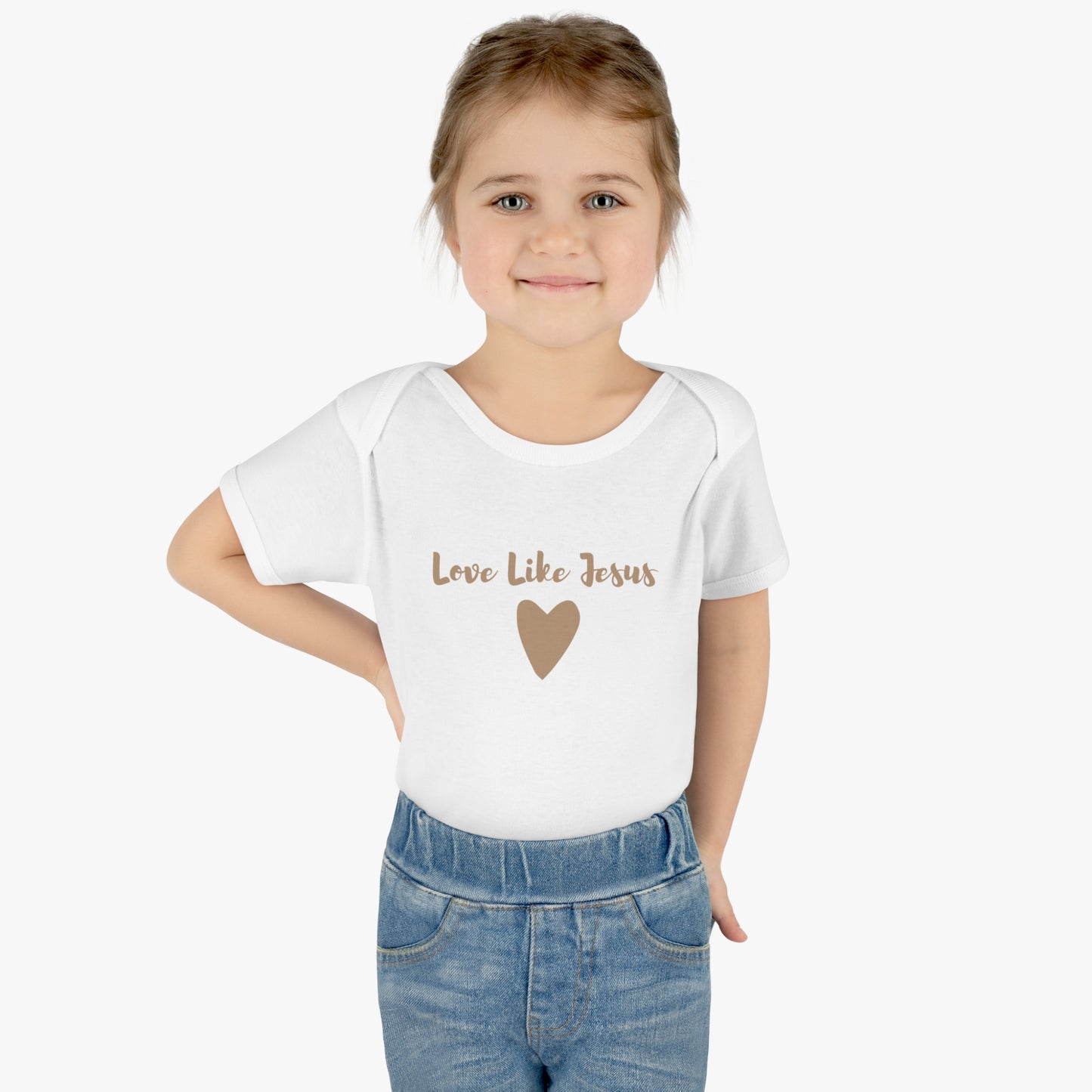 Love Like Jesus Heart Infant Body Suit - Friends of the Faith